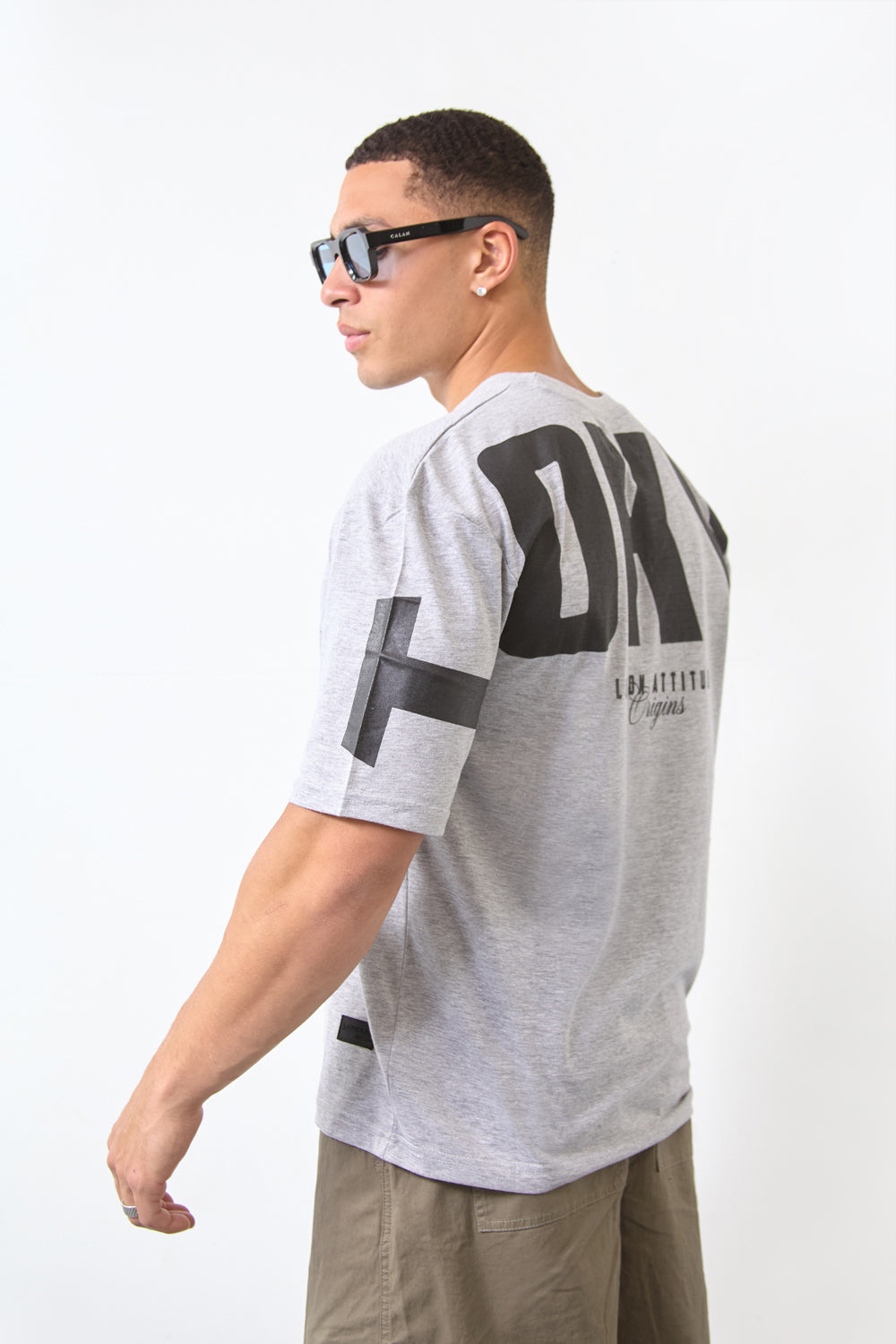 Grey Over Size Streetwear T-Shirt-Tokyo Edition - London Attitude