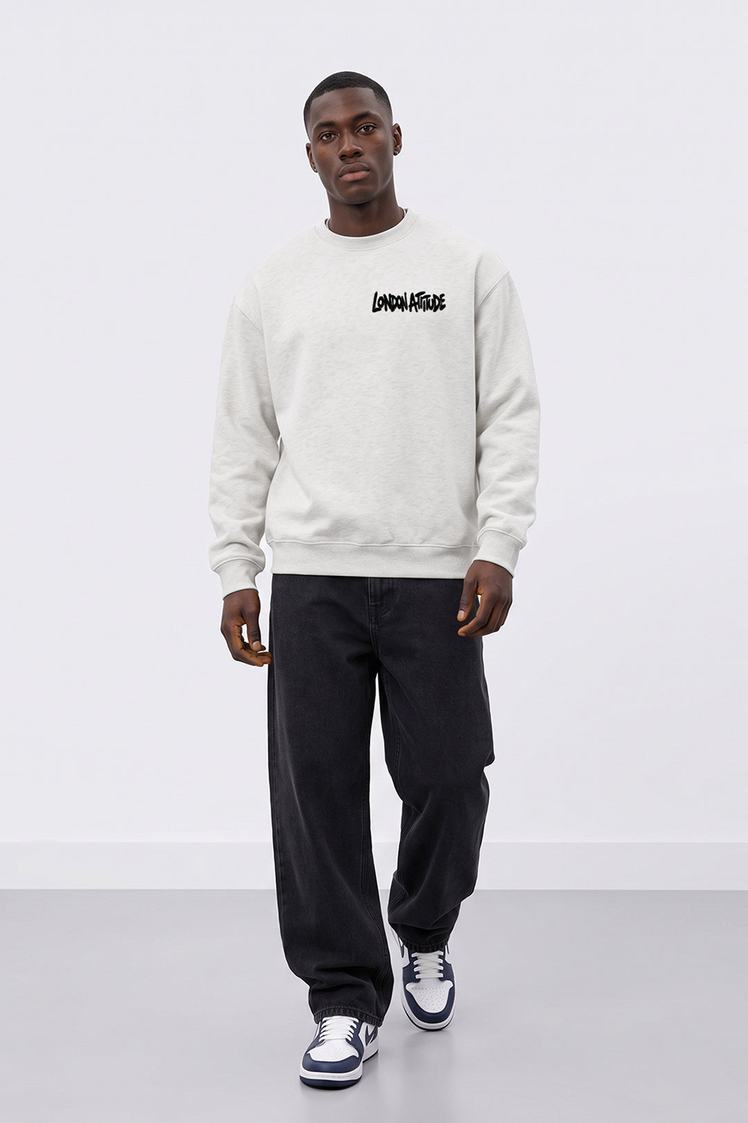 Relaxed Fit City Graffiti Graphic Sweatshirt
