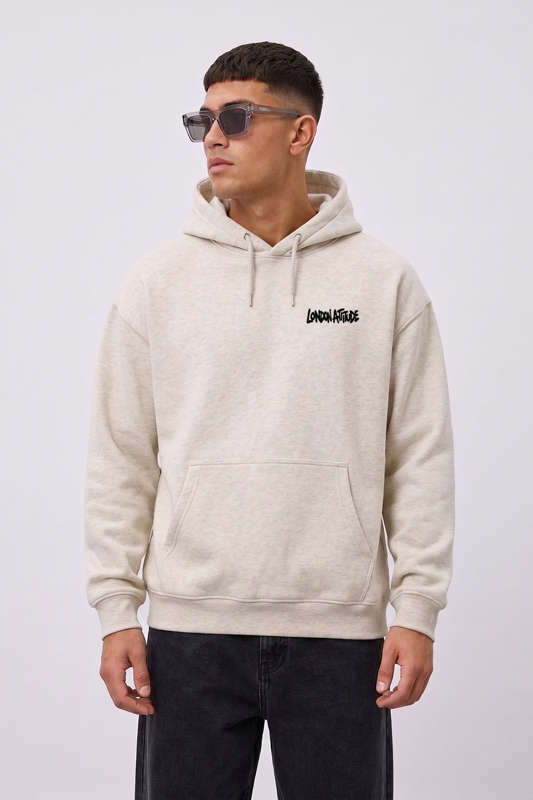 Relaxed Fit City Graffiti Graphic Hoodie
