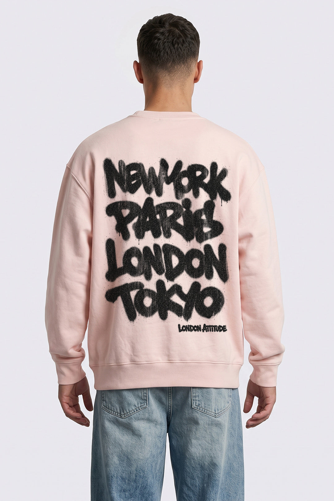 Relaxed Fit City Graffiti Graphic Sweatshirt