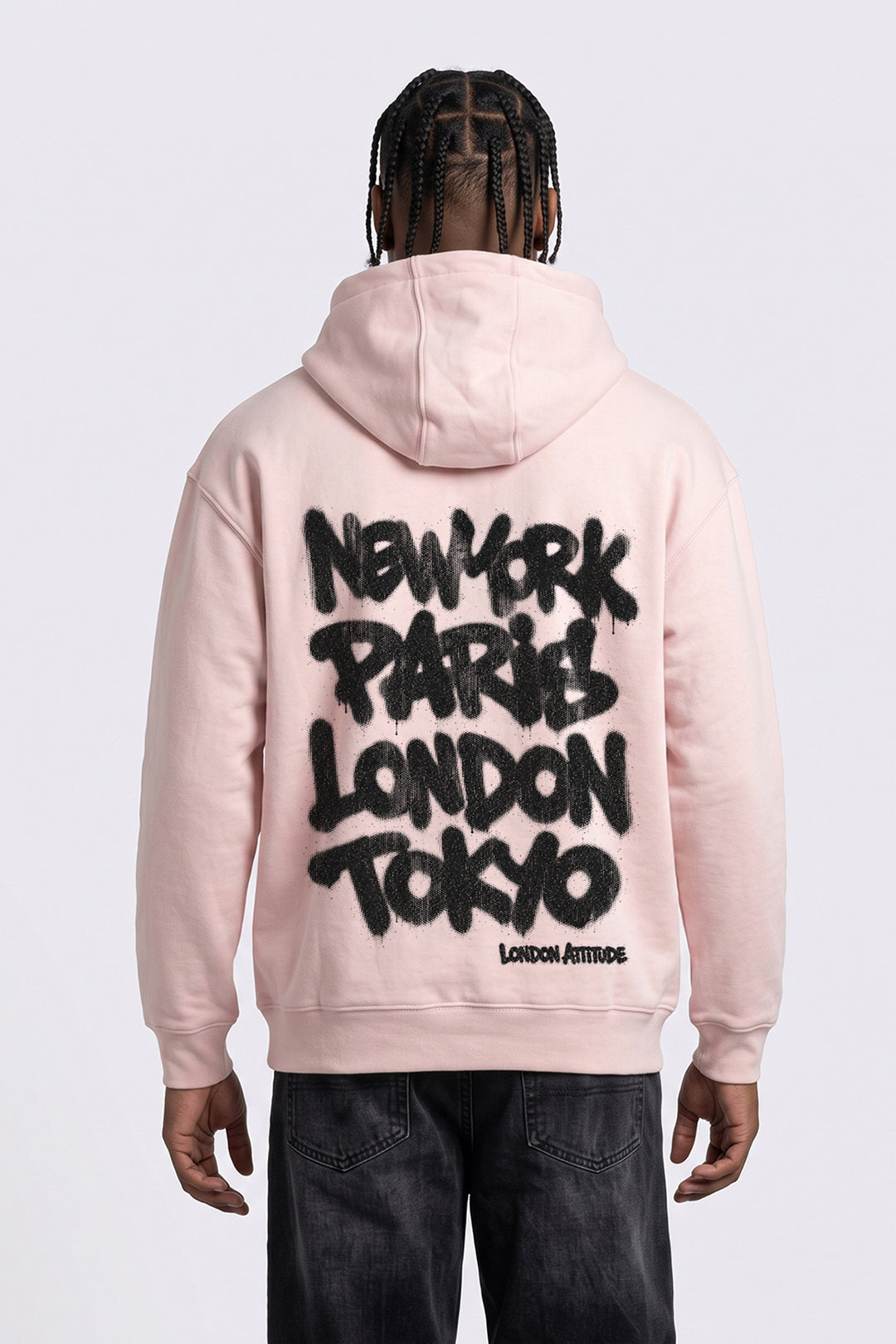 Relaxed Fit City Graffiti Graphic Hoodie