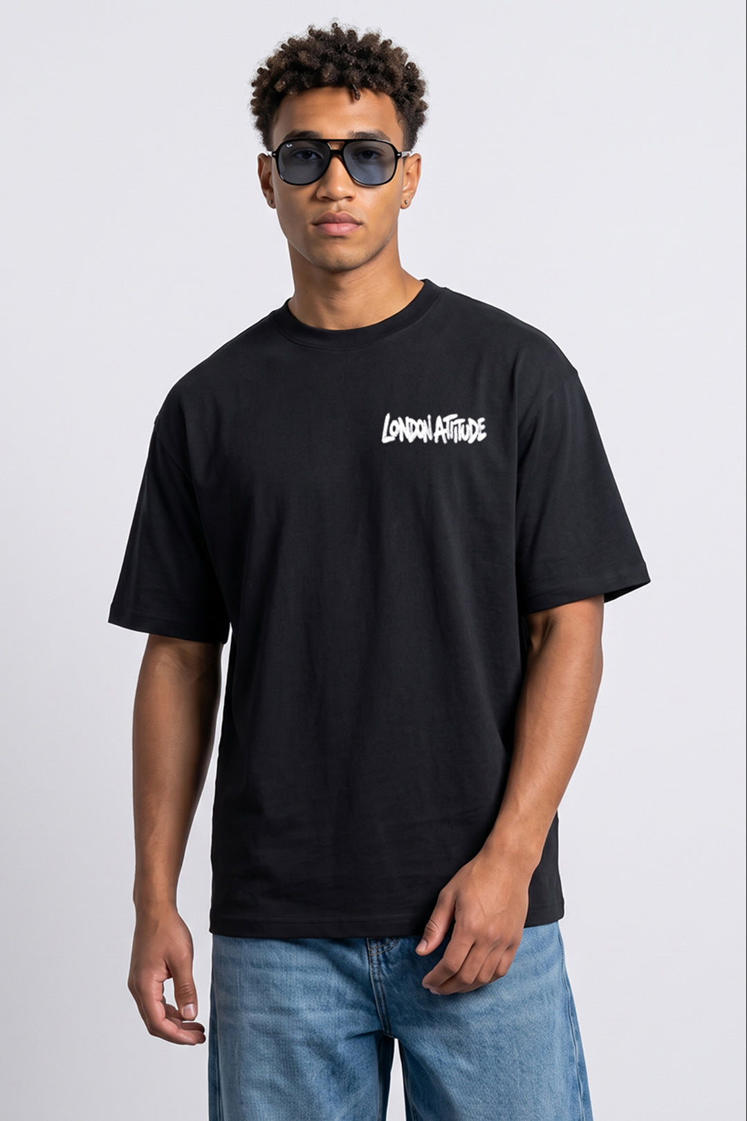 Oversized Heavyweight City Graffiti Graphic T-Shirt