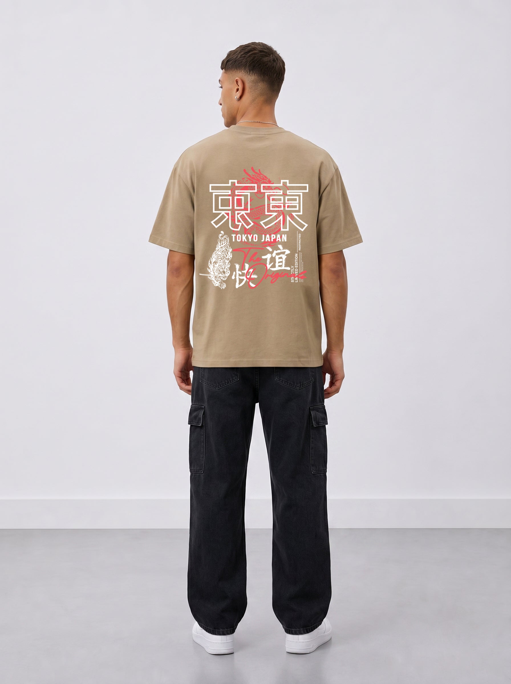 Tokyo Dragon Oversized Heavyweight Cotton T-Shirt