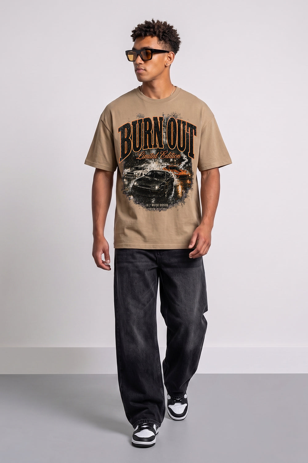Burn Out Limited Edition Oversized Heavyweight Graphic T-Shirt