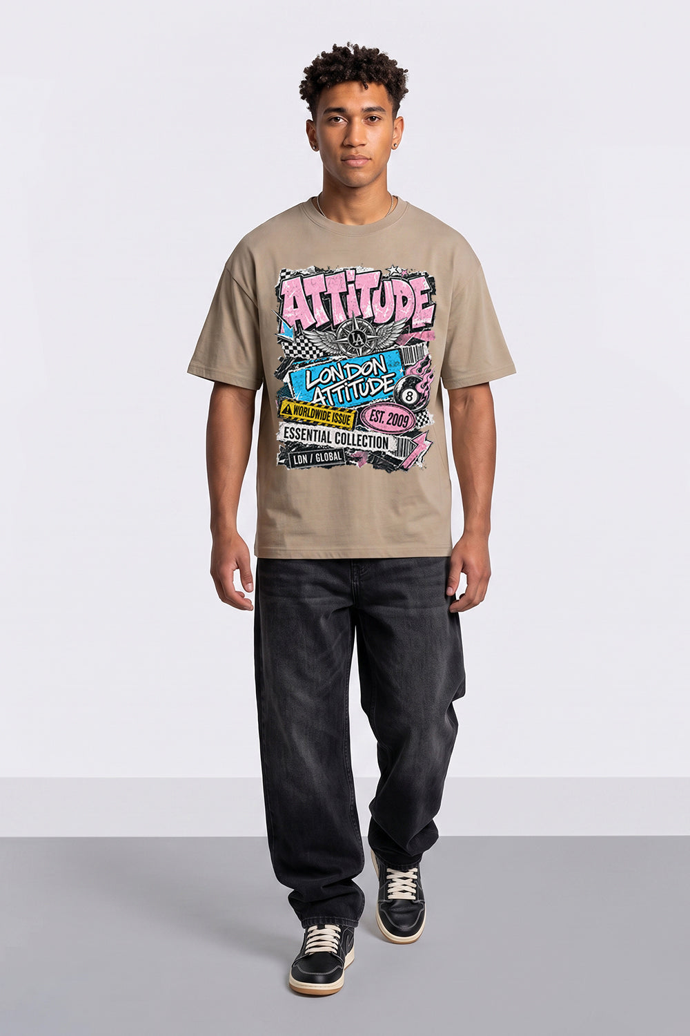 Retro Graphic Oversized Heavyweight Streetwear T-Shirt