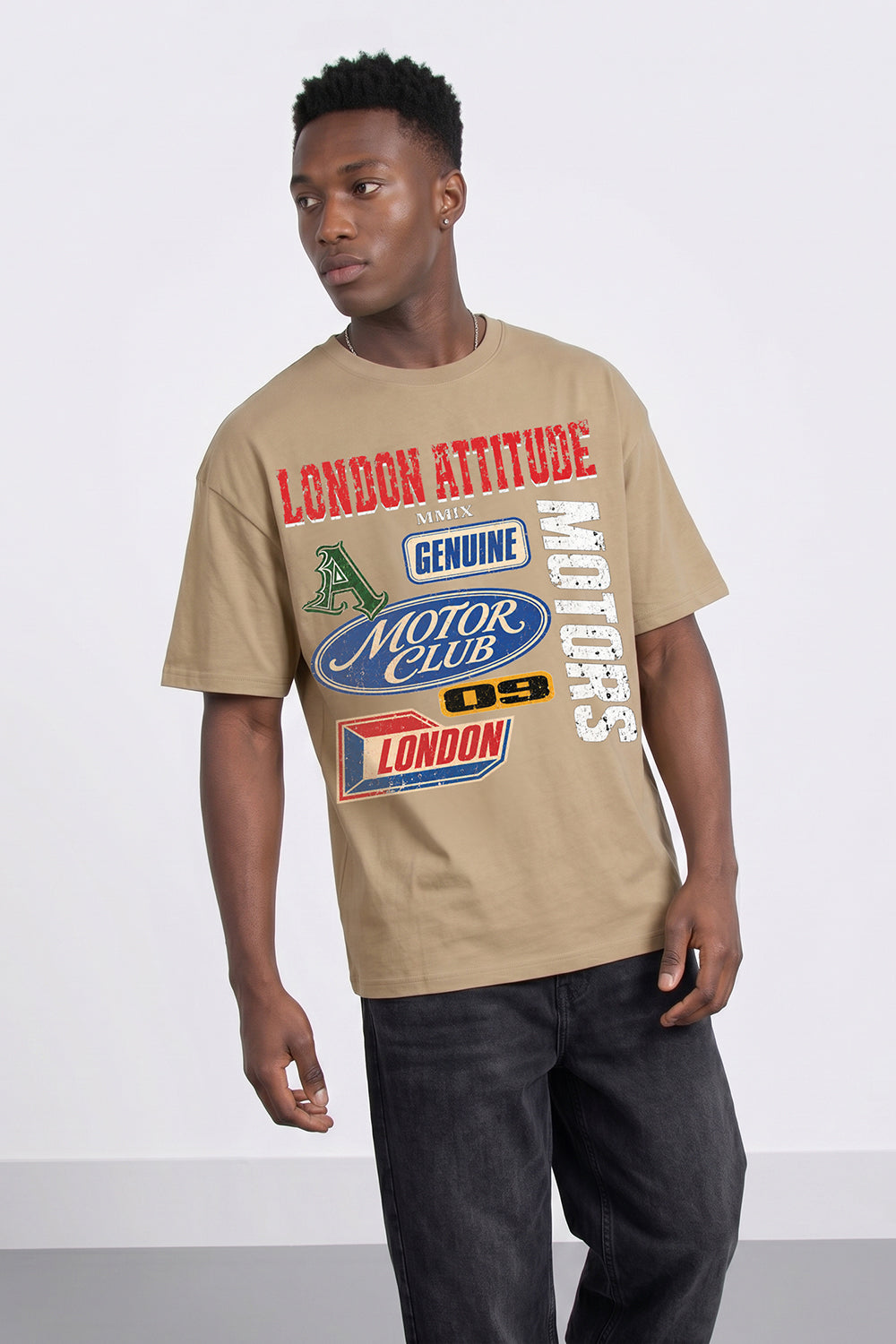 Oversized Heavyweight Vintage Racing T-Shirt