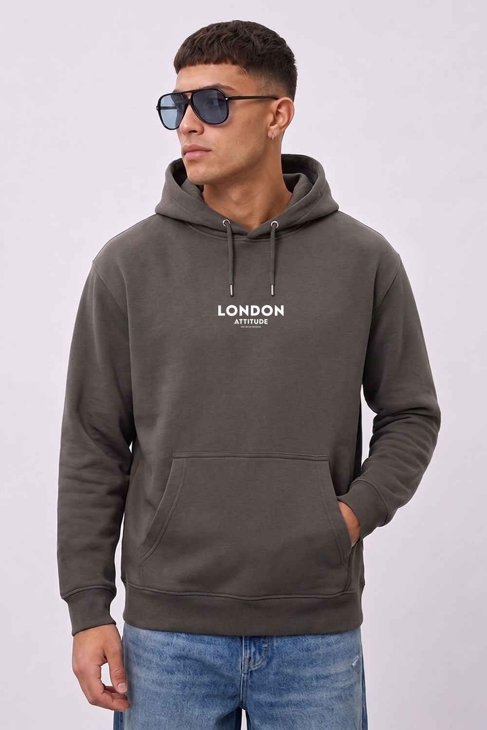 Relaxed Fit Dragon Graphic Hoodie
