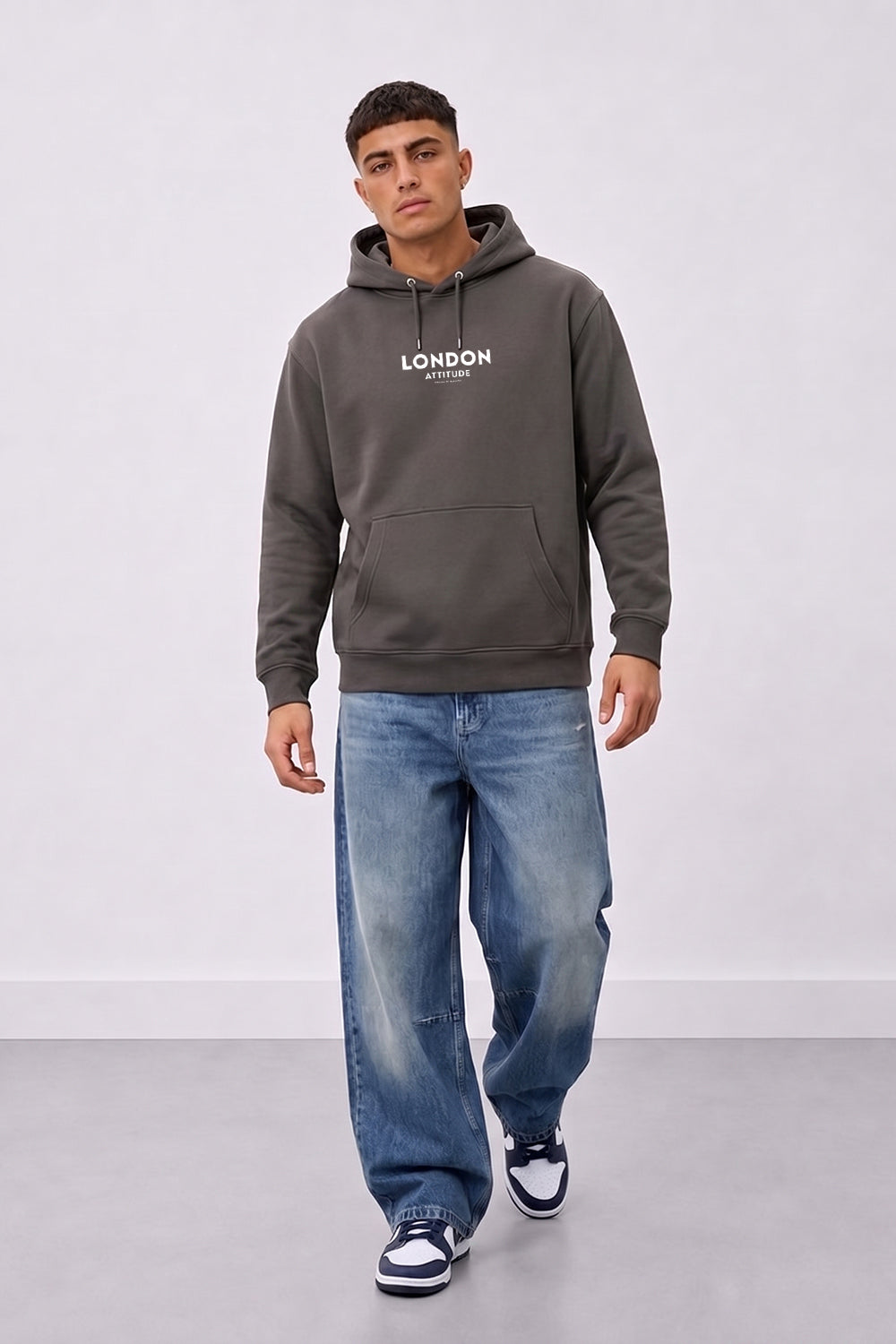 Relaxed Fit Dragon Graphic Hoodie