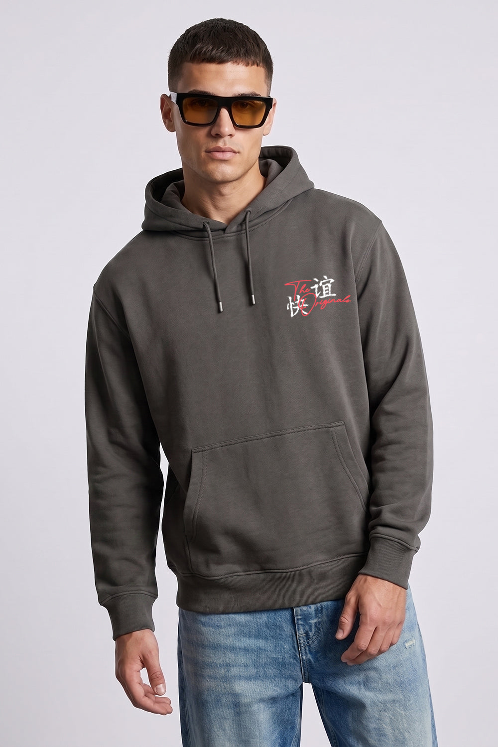 Relaxed Fit Tokyo Japan Graphic Hoodie