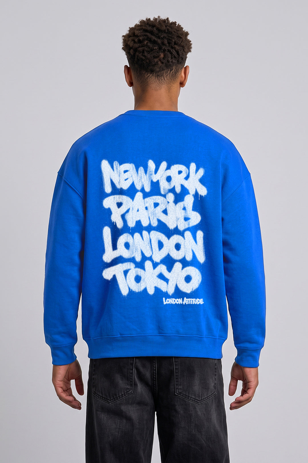 Relaxed Fit Heavyweight City Graffiti Sweatshirt
