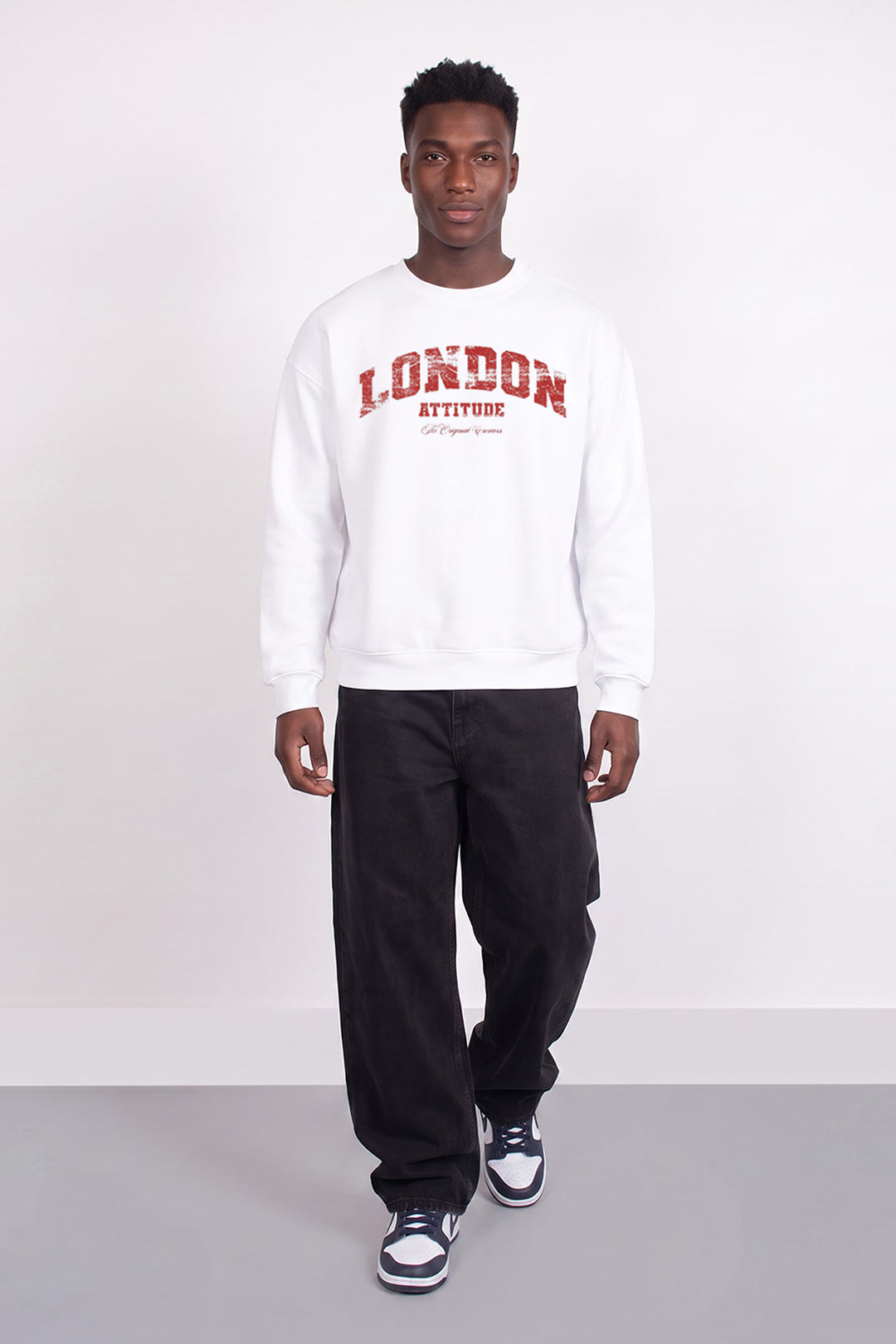 Relaxed Fit Collegiate Graphic Sweatshirt