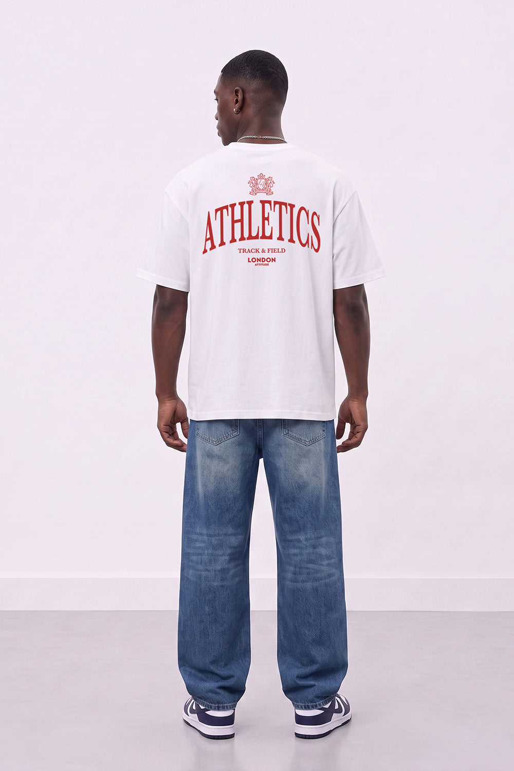 Athletics Premium Graphic T-Shirt in Red Print