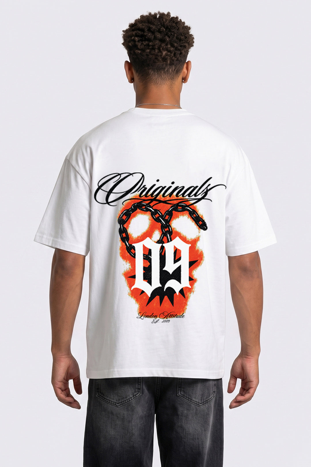 Oversized Heavyweight Originals 09 T-Shirt in White