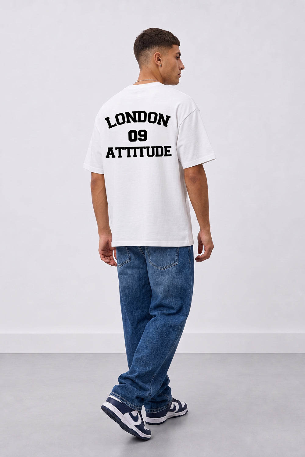 Oversized Heavyweight T-Shirt with Varsity Back Print