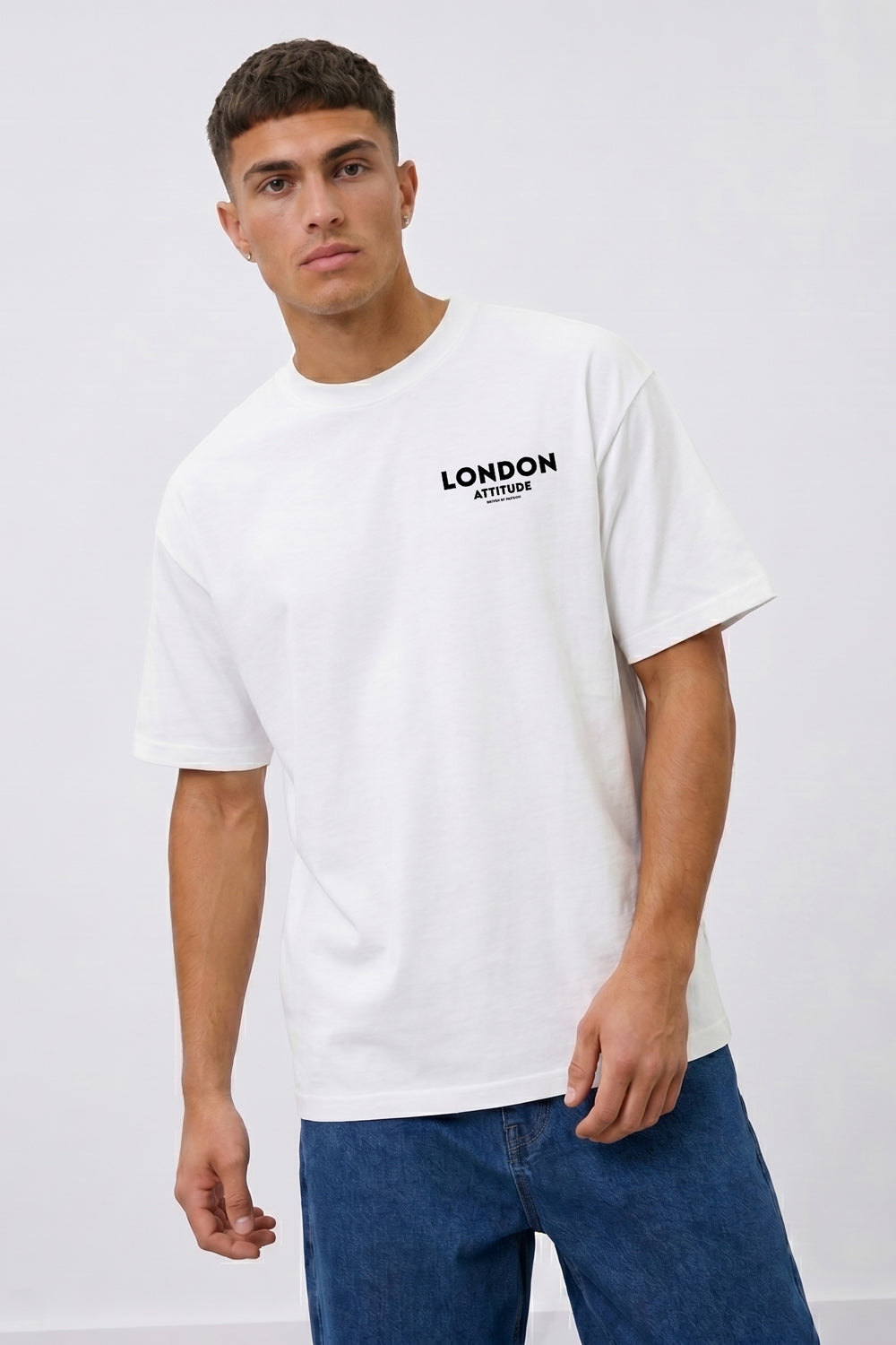 Tokyo Dragon Oversized Heavyweight Graphic T-Shirt in White
