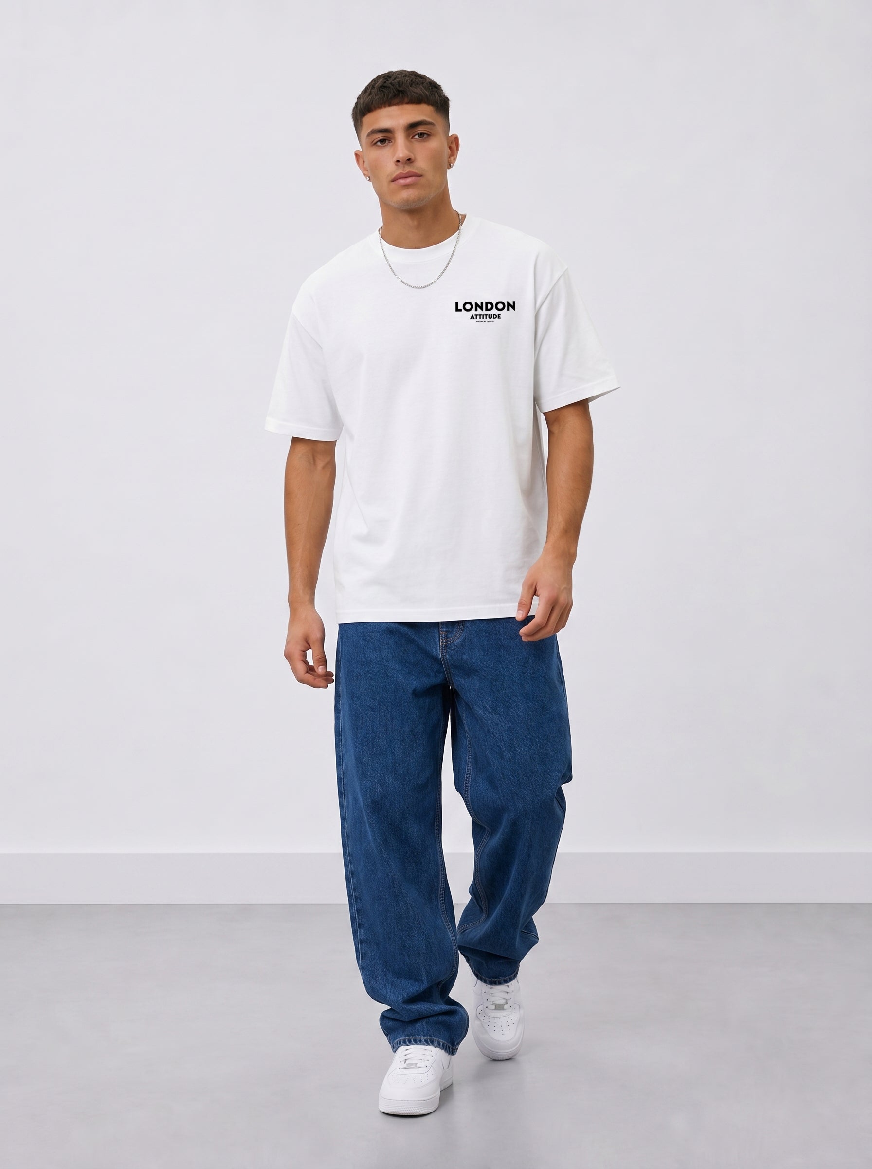 Tokyo Dragon Oversized Heavyweight Cotton White T-Shirt