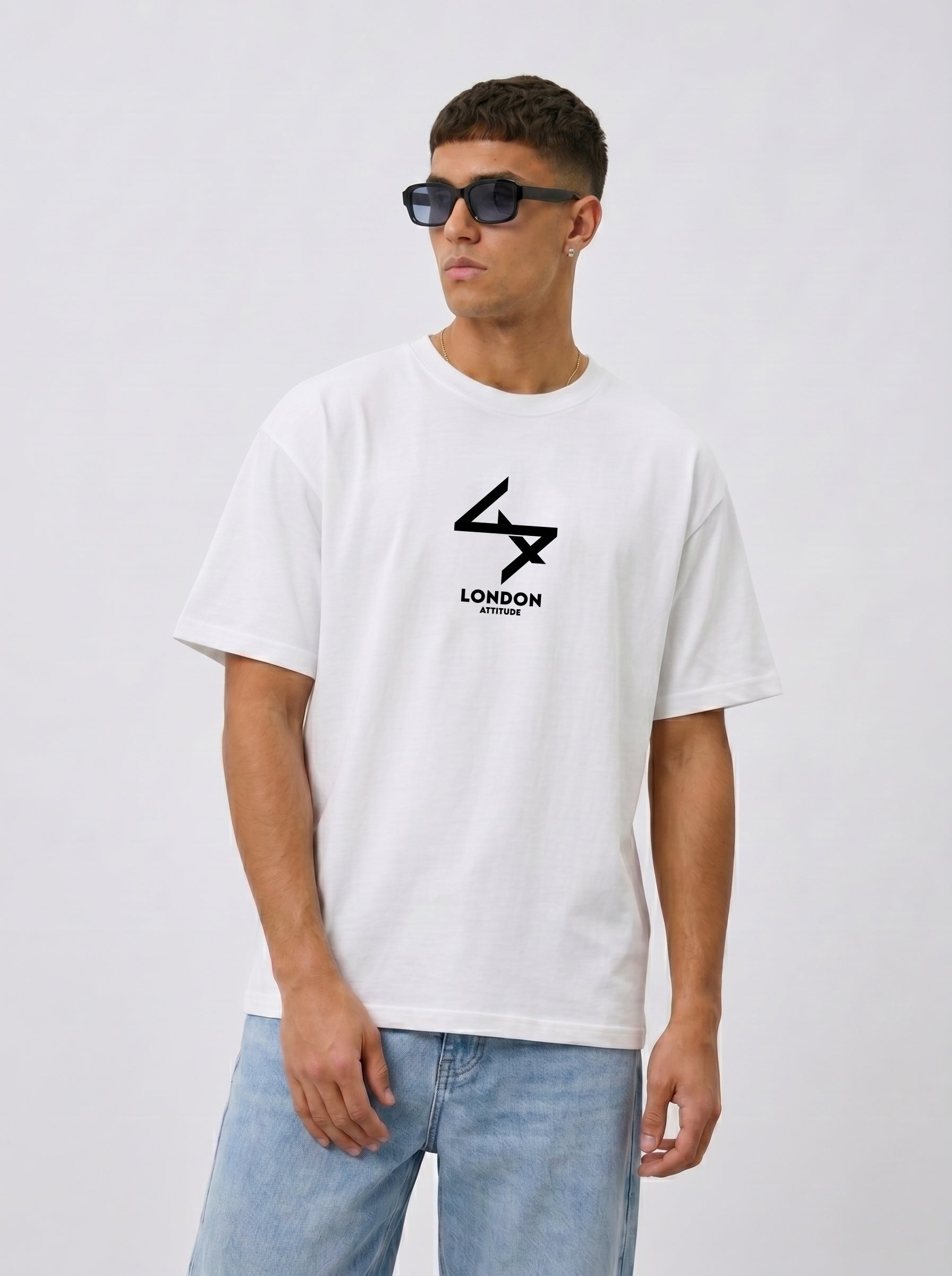 Japanese Inspired Oversized Heavyweight Cotton White T-Shirt