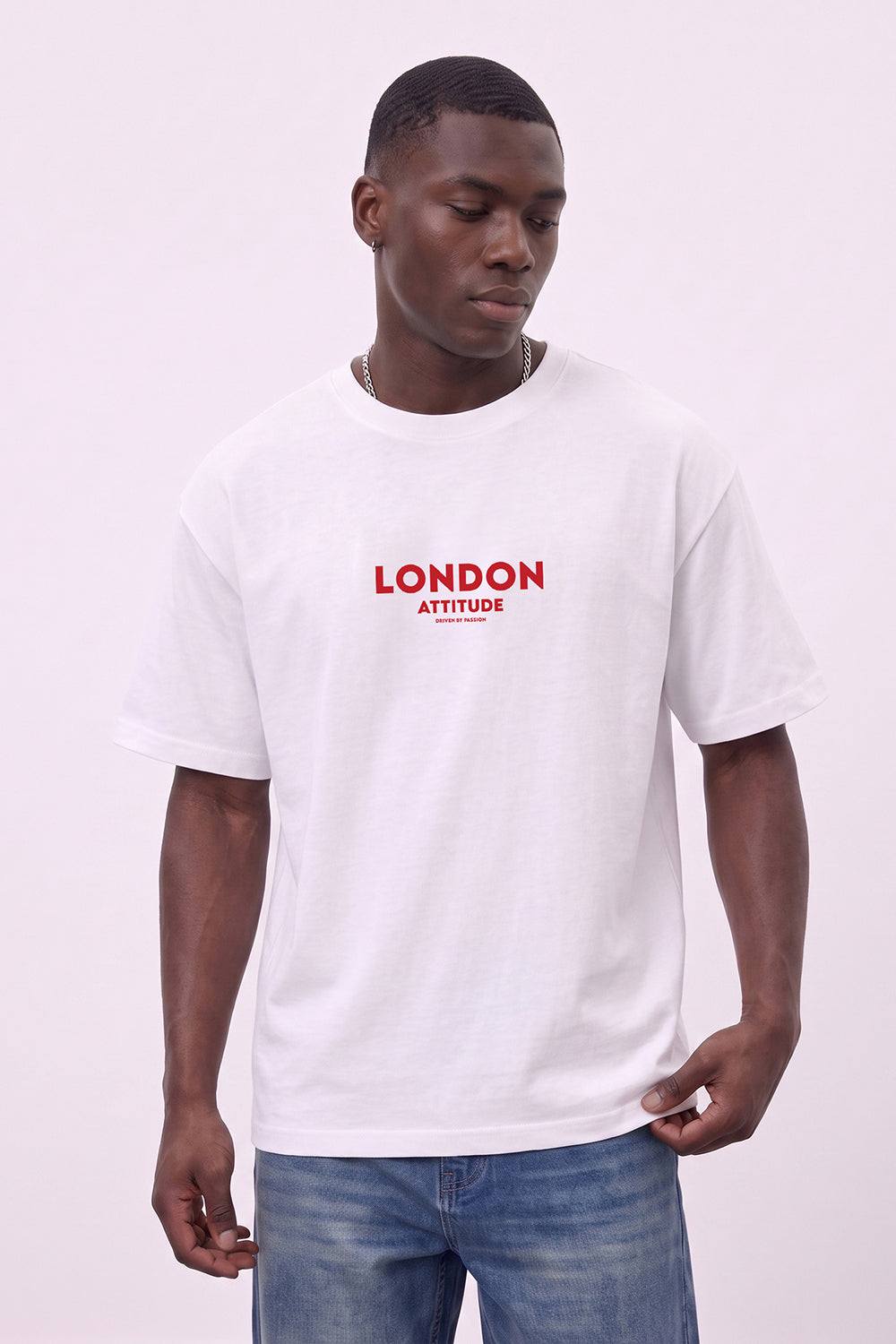 Athletics Premium Graphic T-Shirt in Red Print