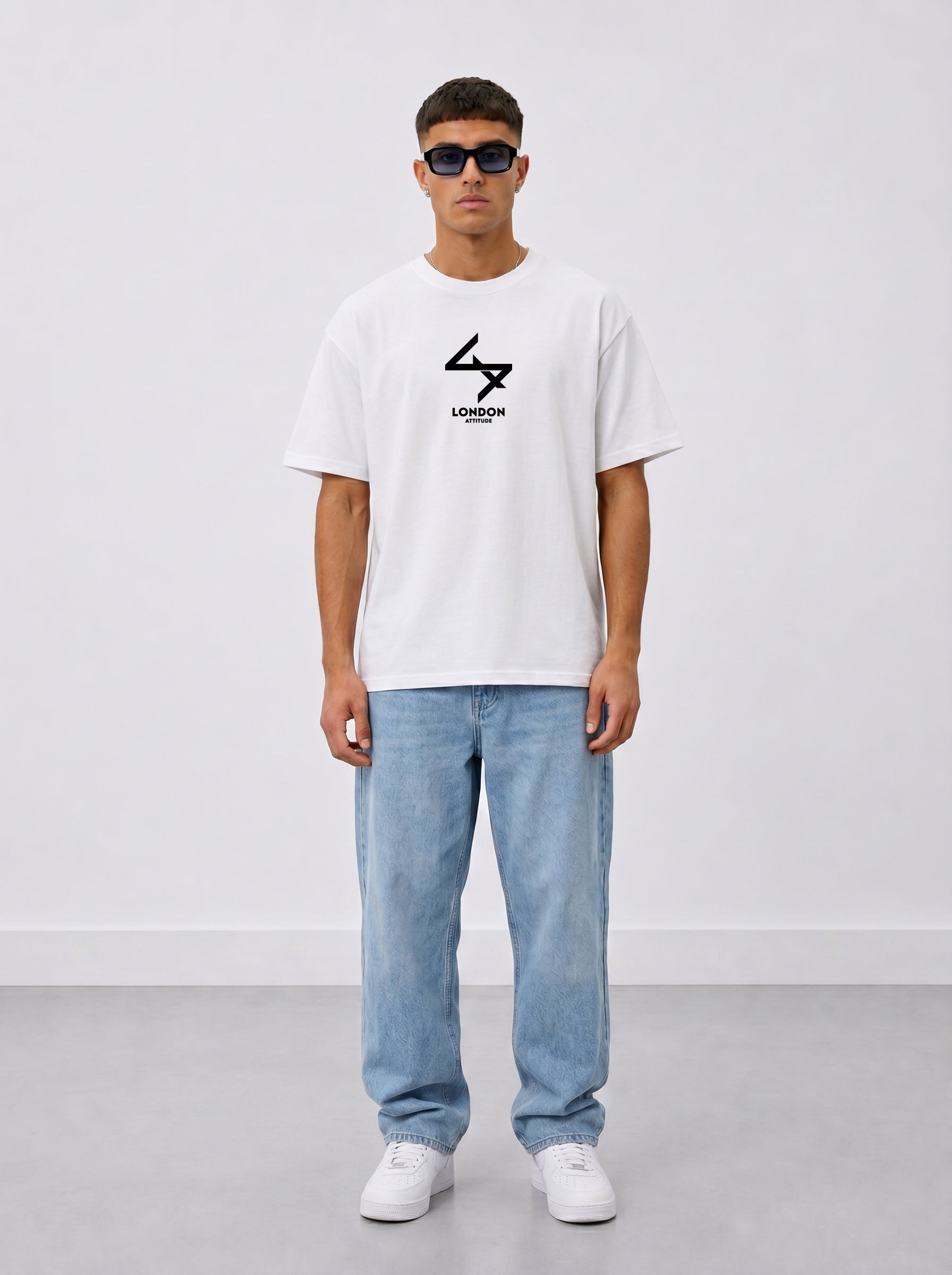 Japanese Inspired Oversized Heavyweight Cotton White T-Shirt