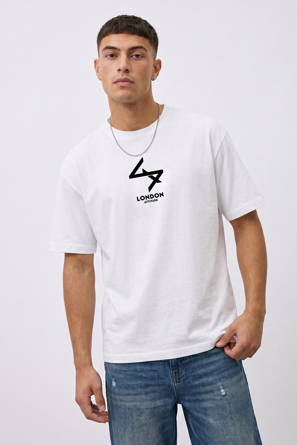 Oversized Heavyweight T-Shirt with Varsity Back Print