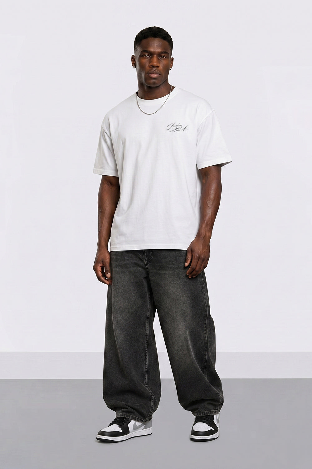 Japanese Blossom Oversized Heavyweight T-Shirt in White