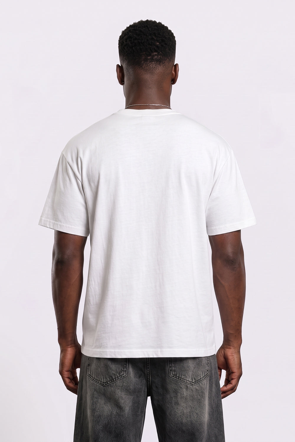 Racing Oversized Heavyweight Graphic T-Shirt in White