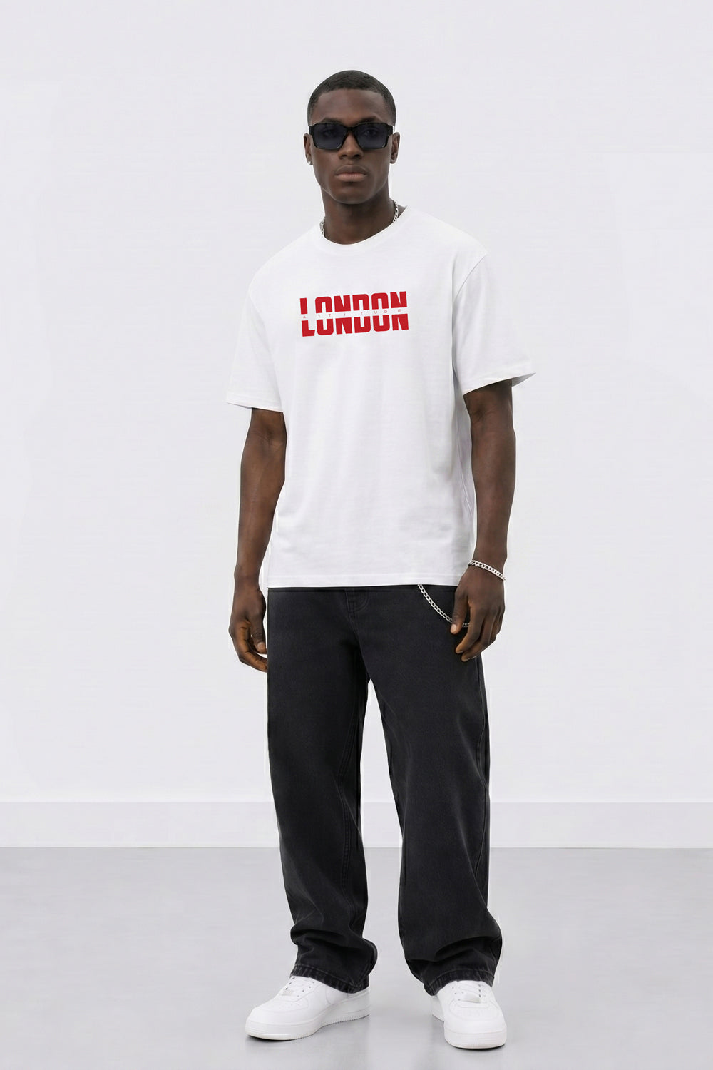 Essential Split Red Graphic Premium Organic Cotton T-Shirt