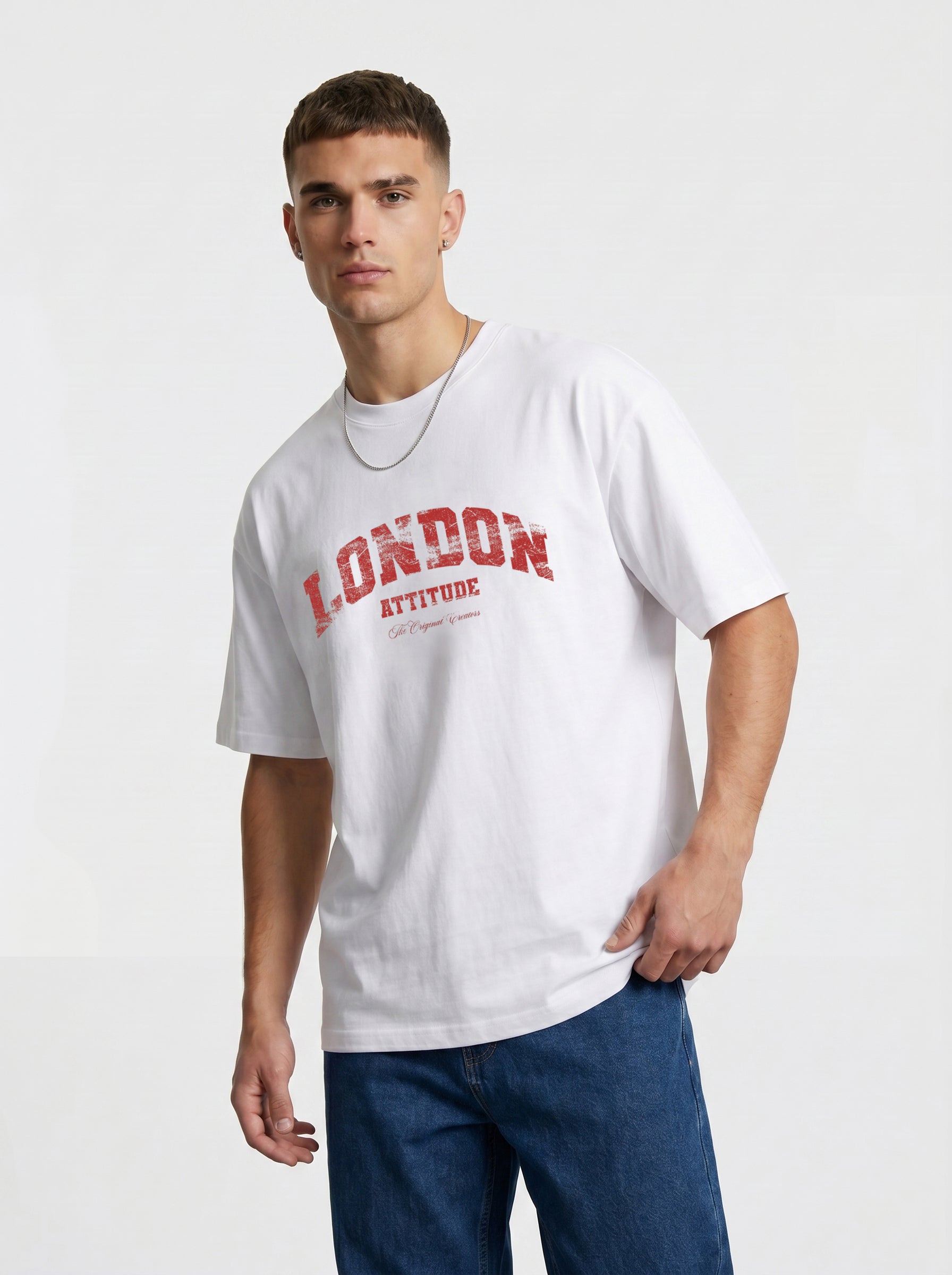 Original Creators Premium Organic Cotton T-Shirt with Vintage Red Logo