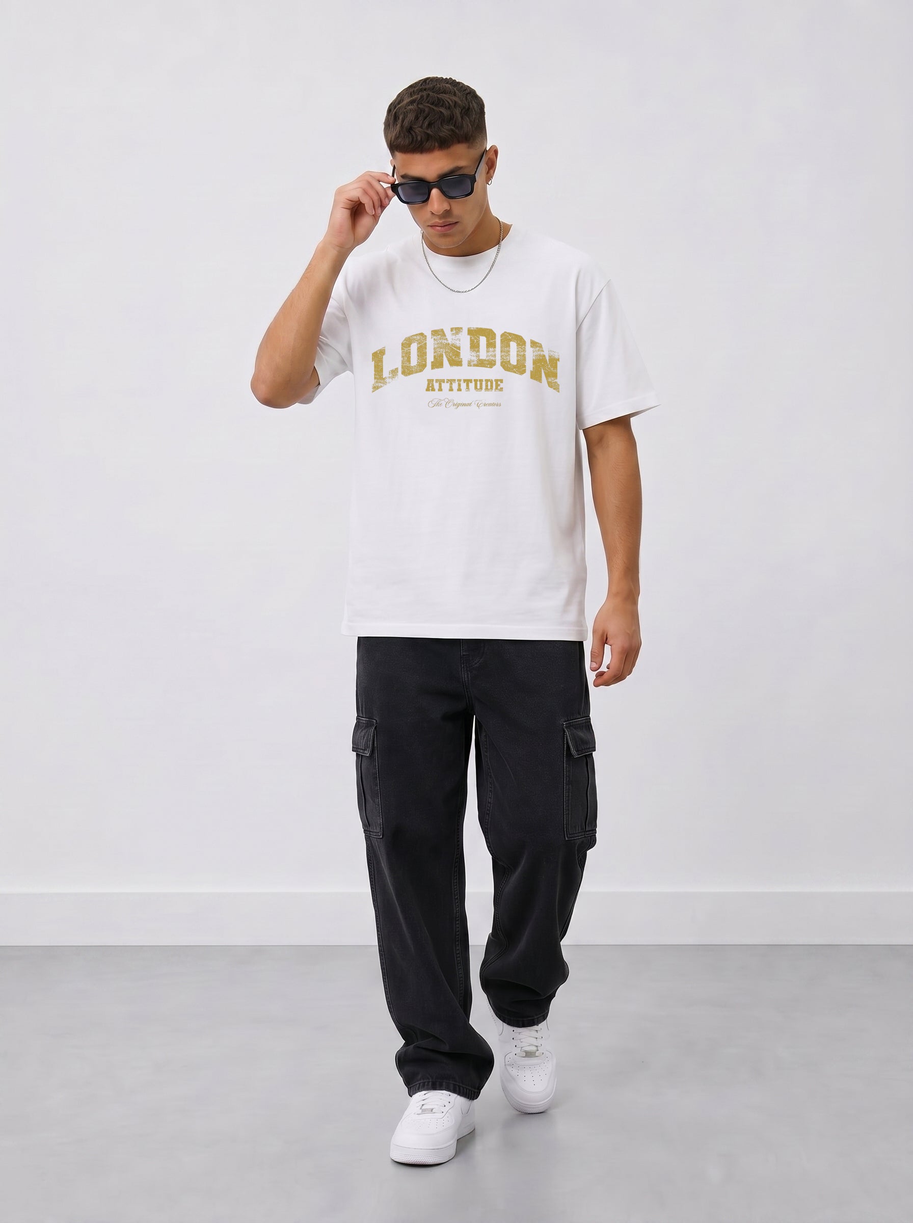 Original Creators Premium Organic Cotton T-Shirt with Vintage Yellow Logo