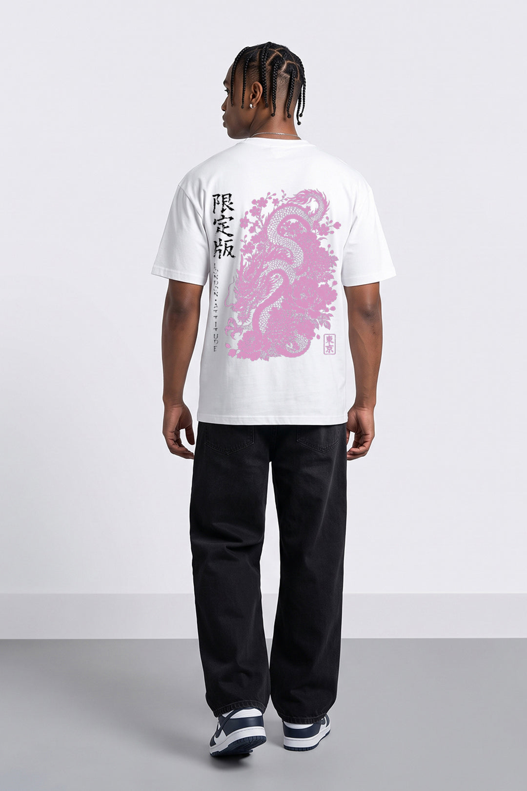 Japanese-Inspired Dragon Graphic T-Shirt