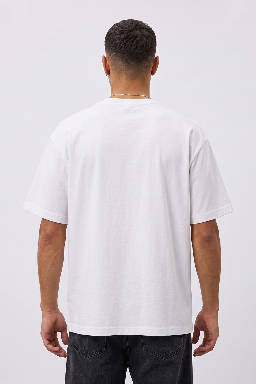 Worldwide Global Edition Oversized Heavyweight Graphic T-Shirt in White
