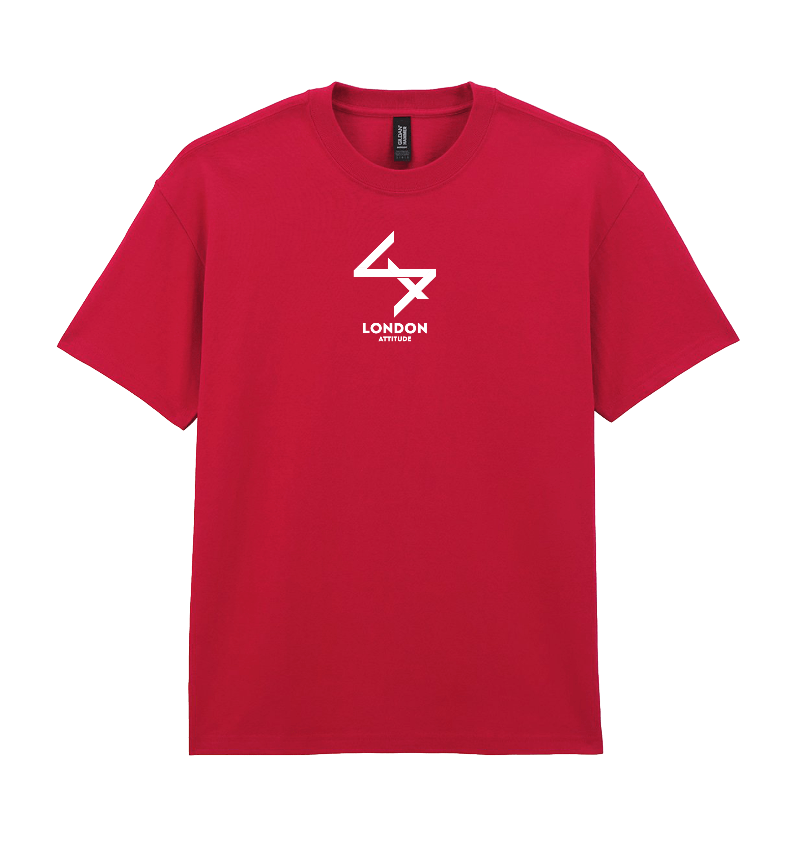 Cherry Red Printed Premium T-Shirt Front