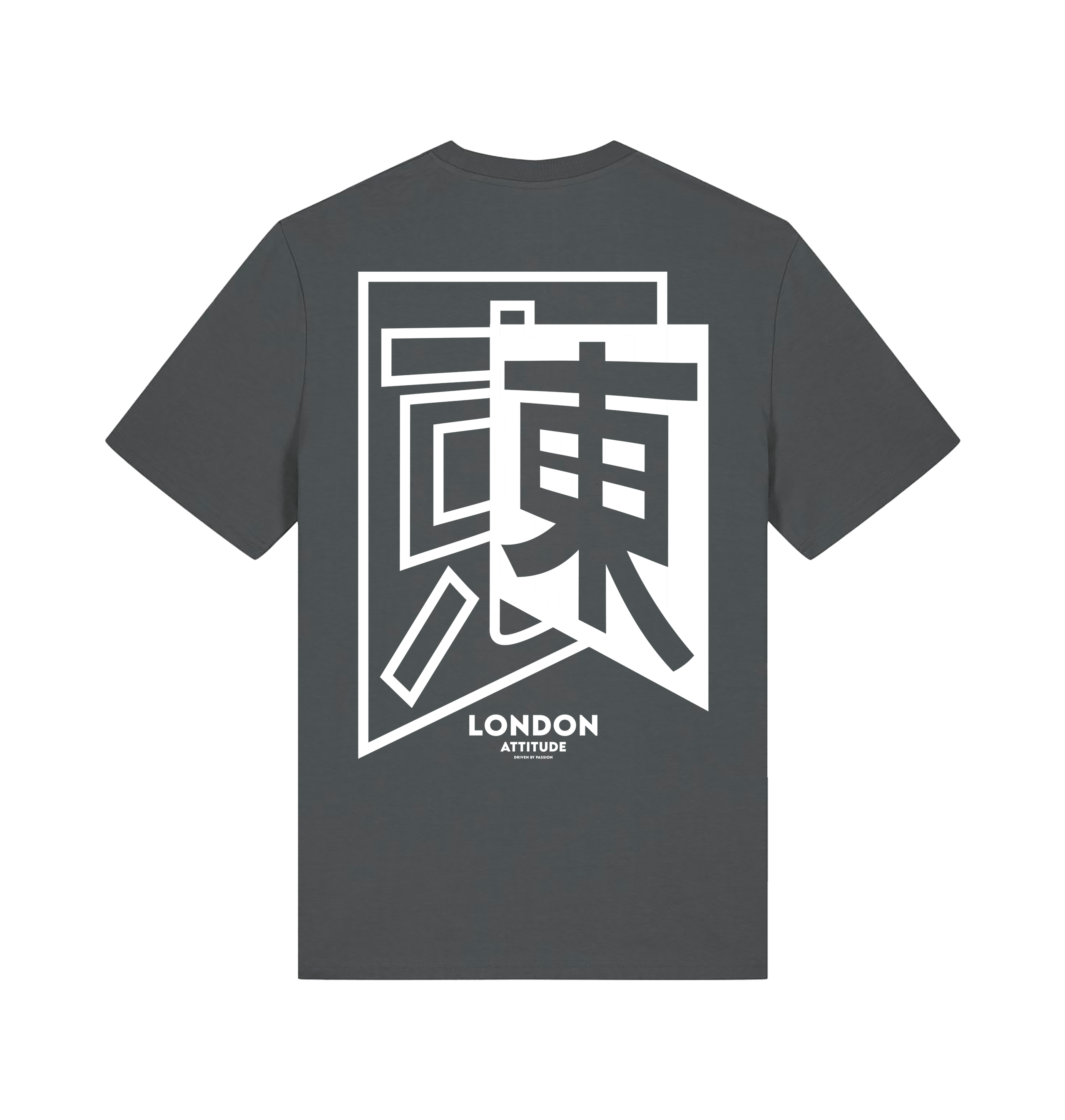 Anthracite Printed T-shirt Back
