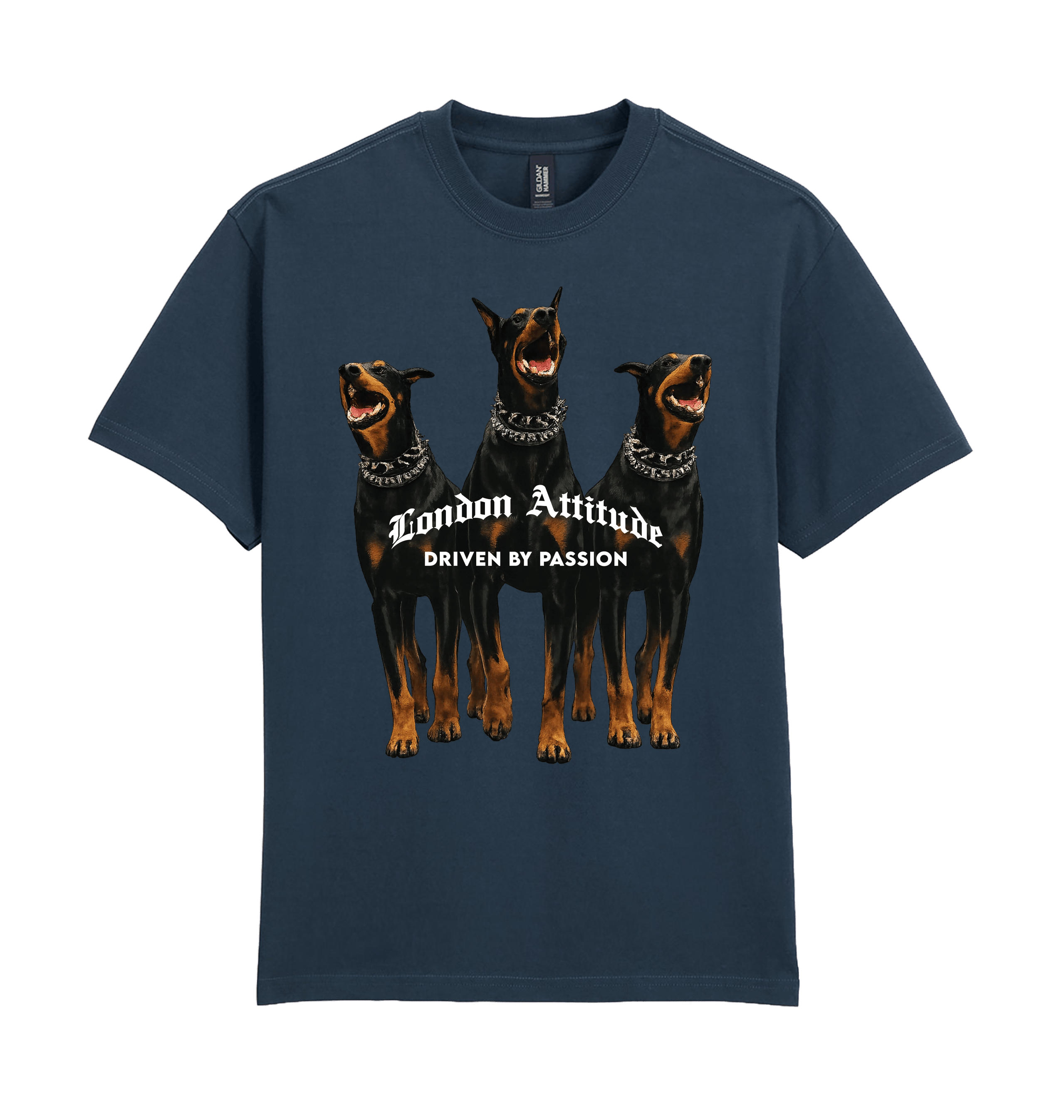 Blue Dusk Printed Premium T-Shirt Front