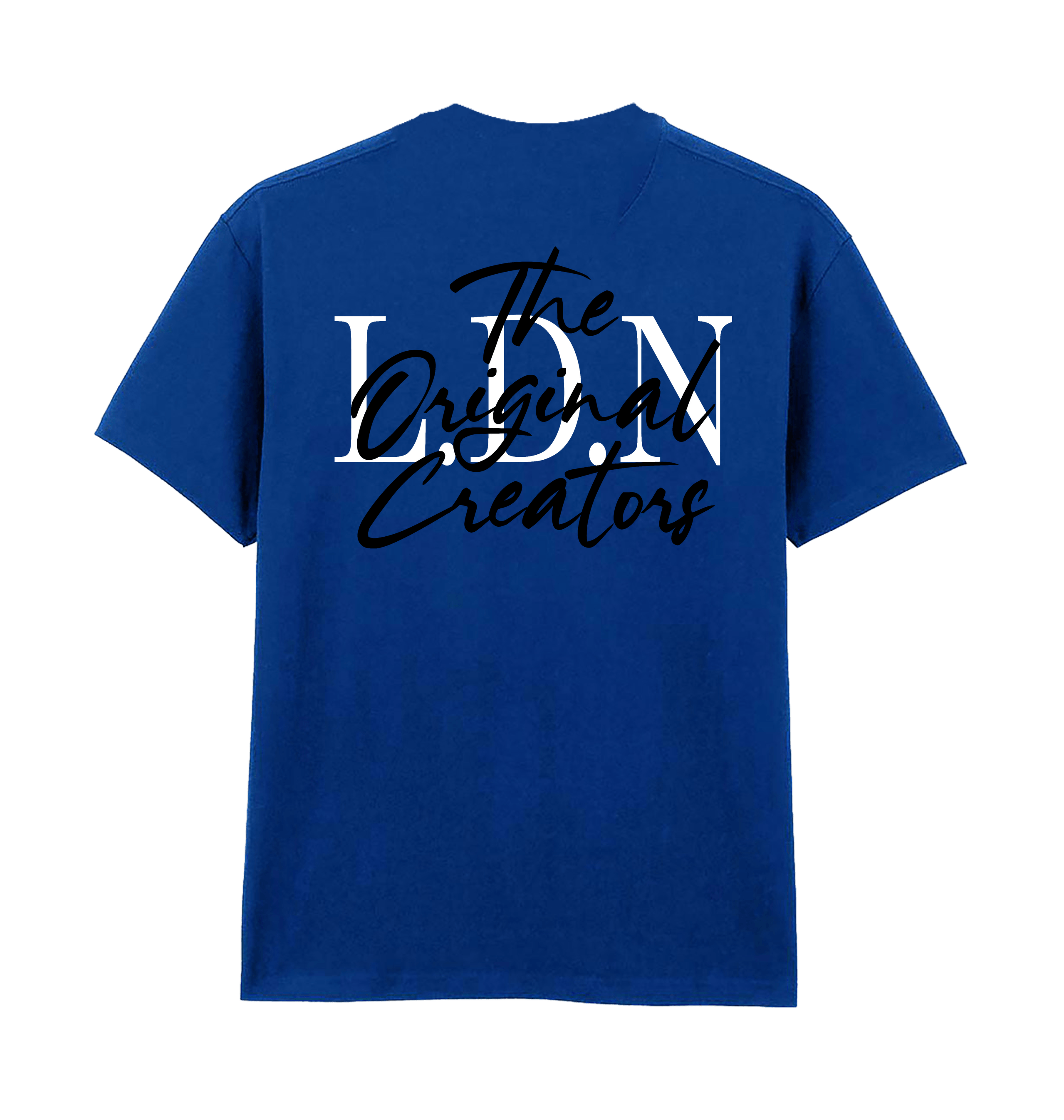 Deep Royal Printed Premium T-Shirt Back