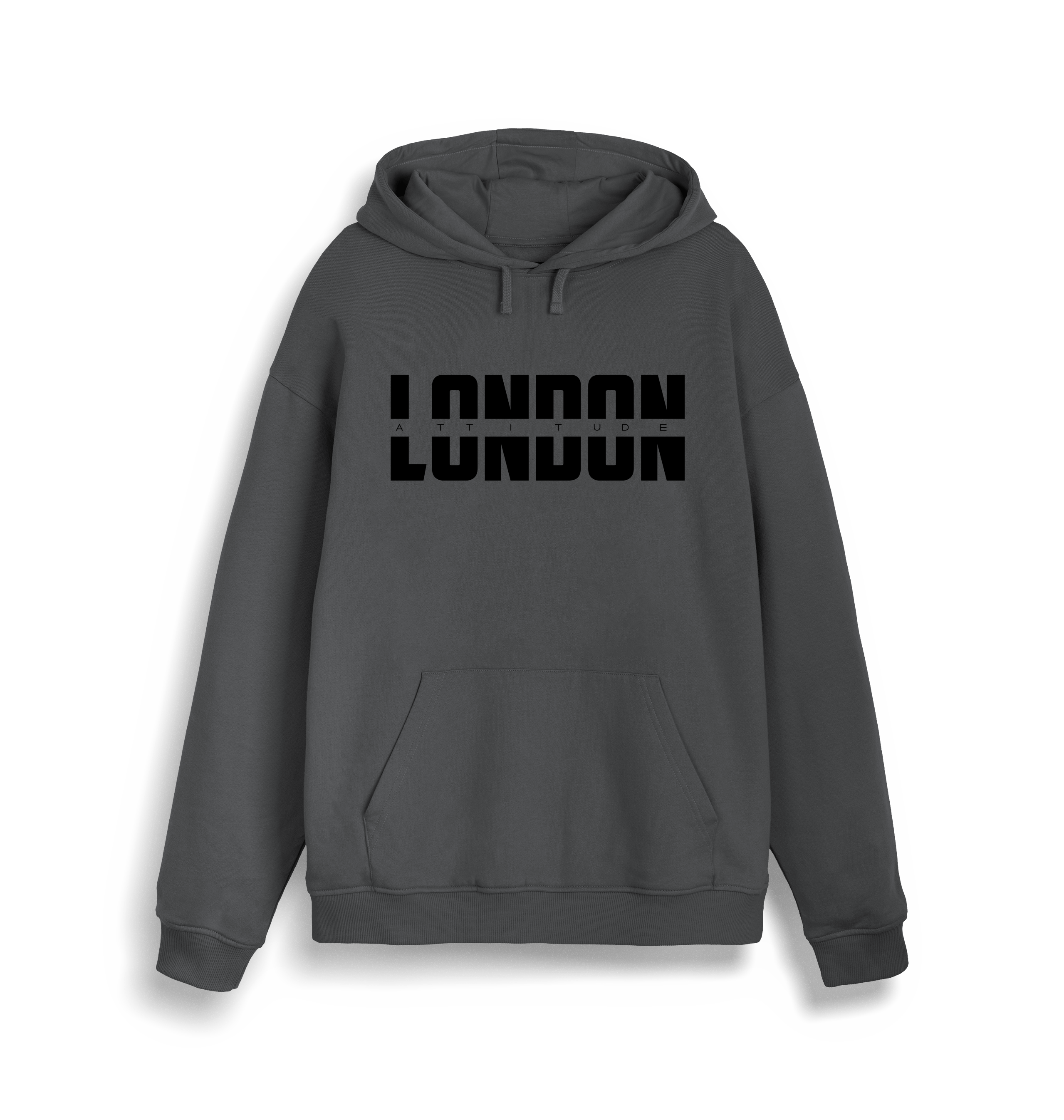 Anthracite Printed Sweater Front