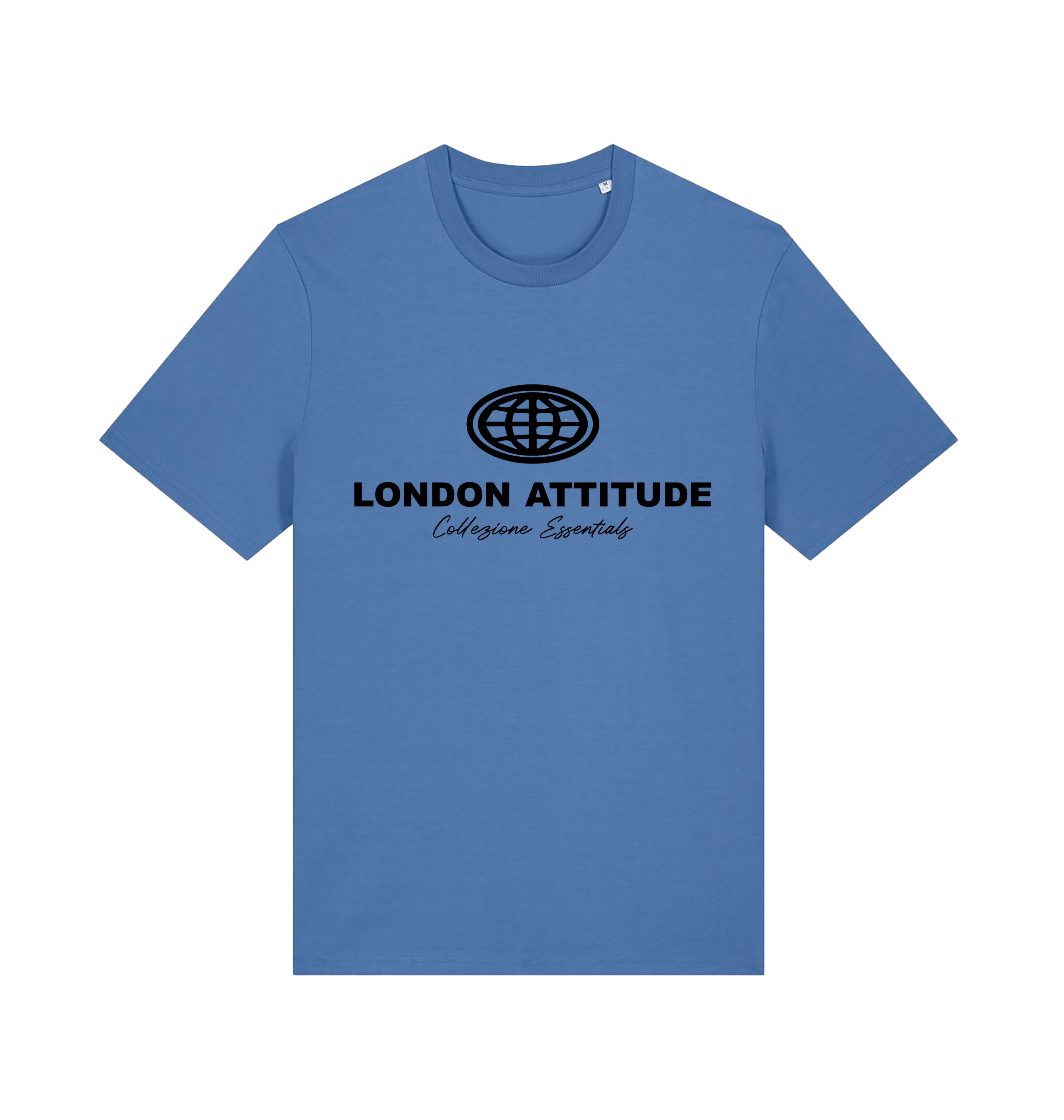 Bright Blue Printed T-shirt Front