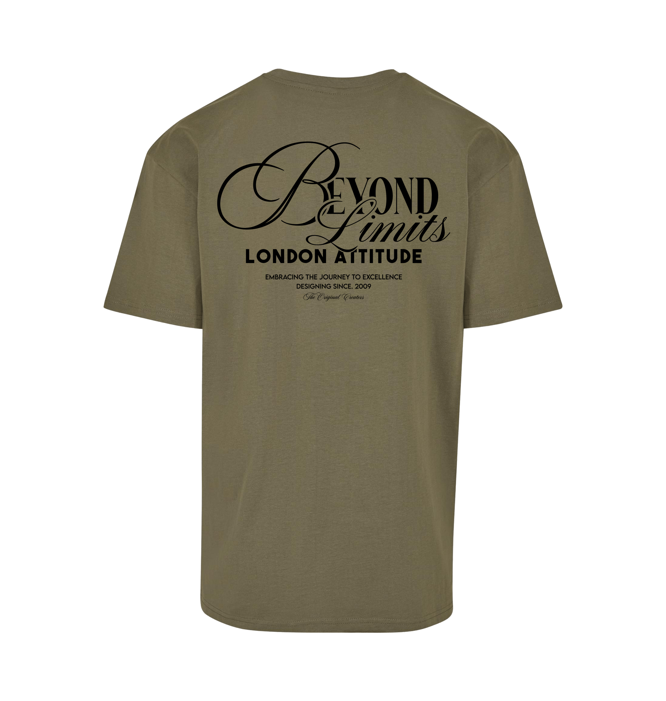 Olive Printed T-shirt Back