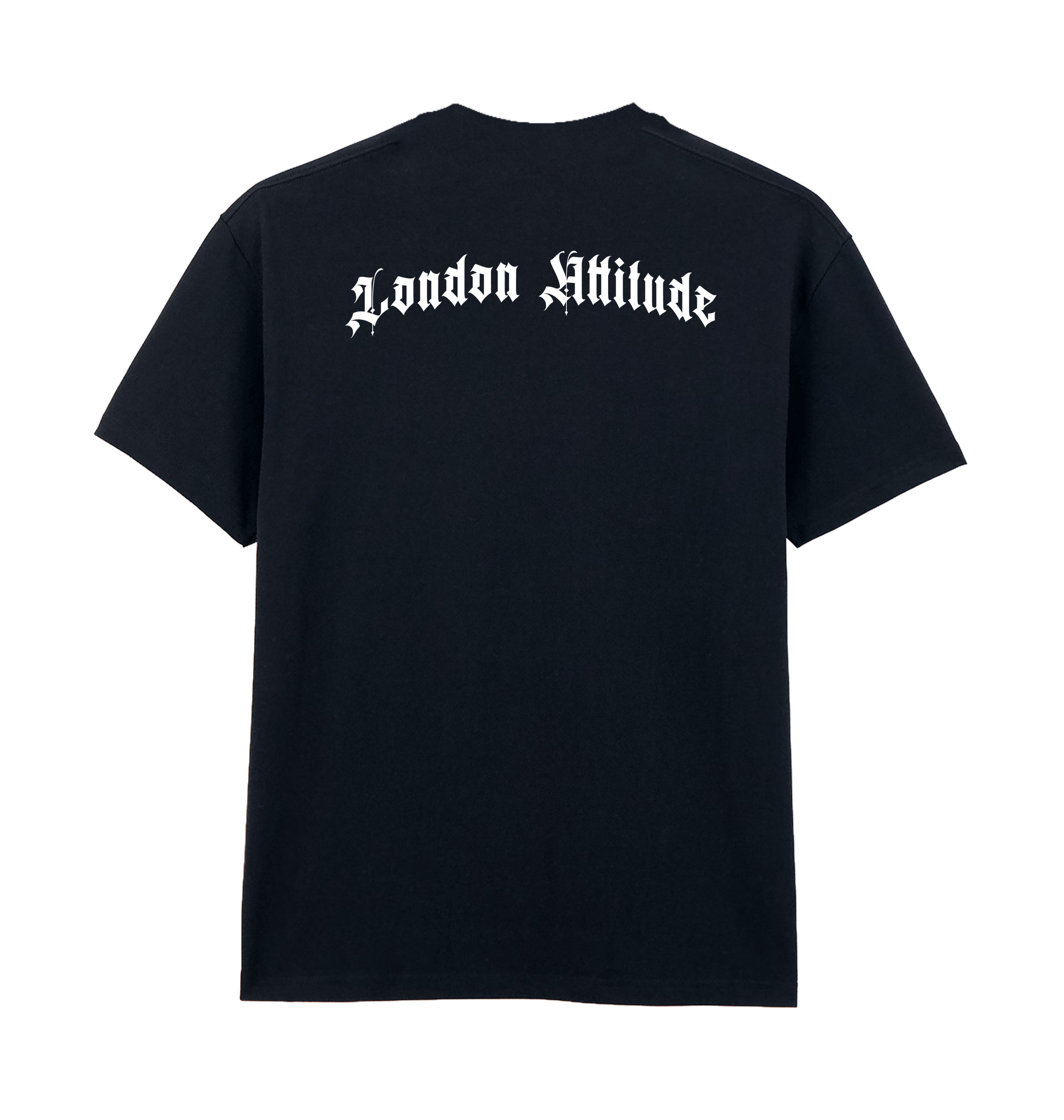 Pitch Black Printed Premium T-Shirt Back