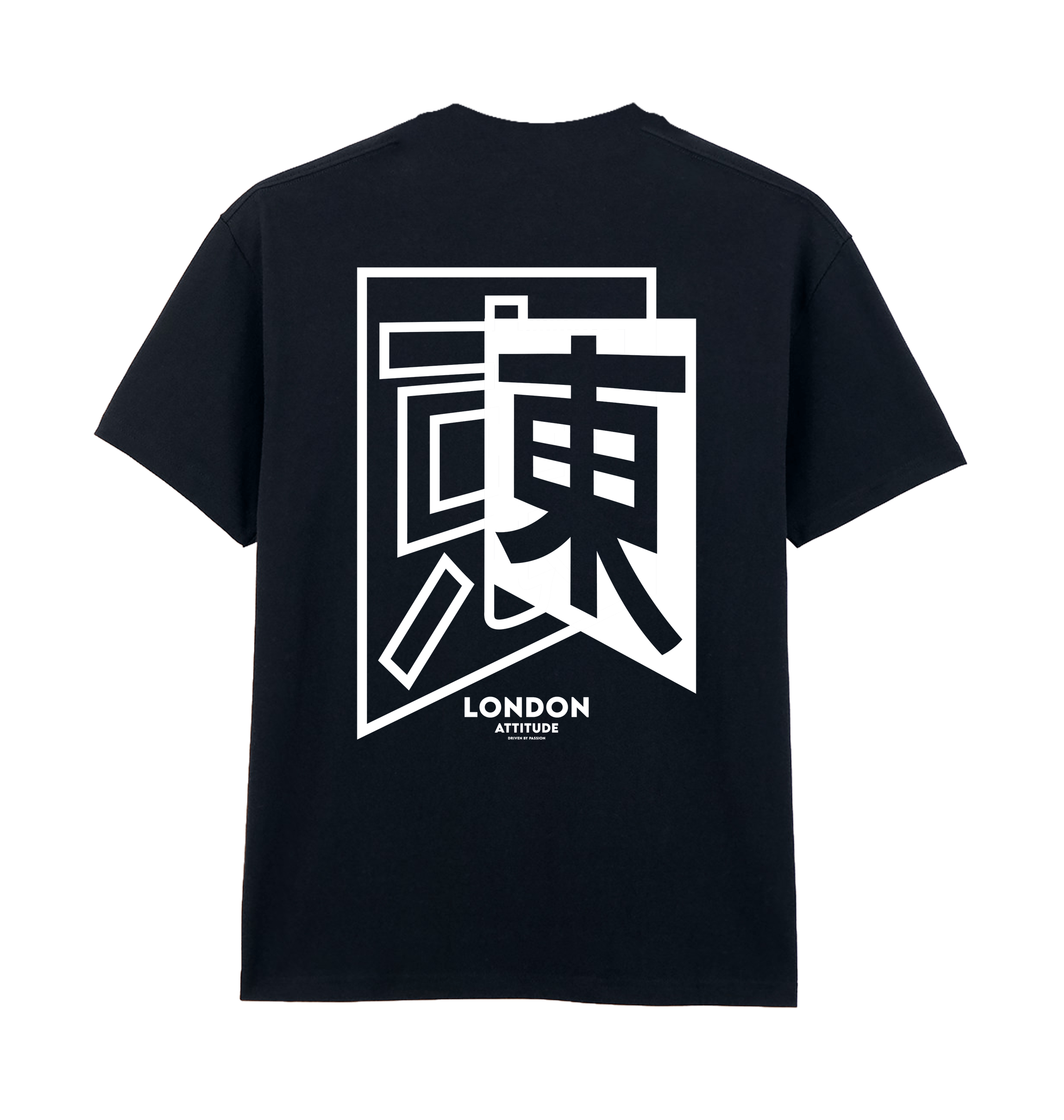 Pitch Black Printed Premium T-Shirt Back