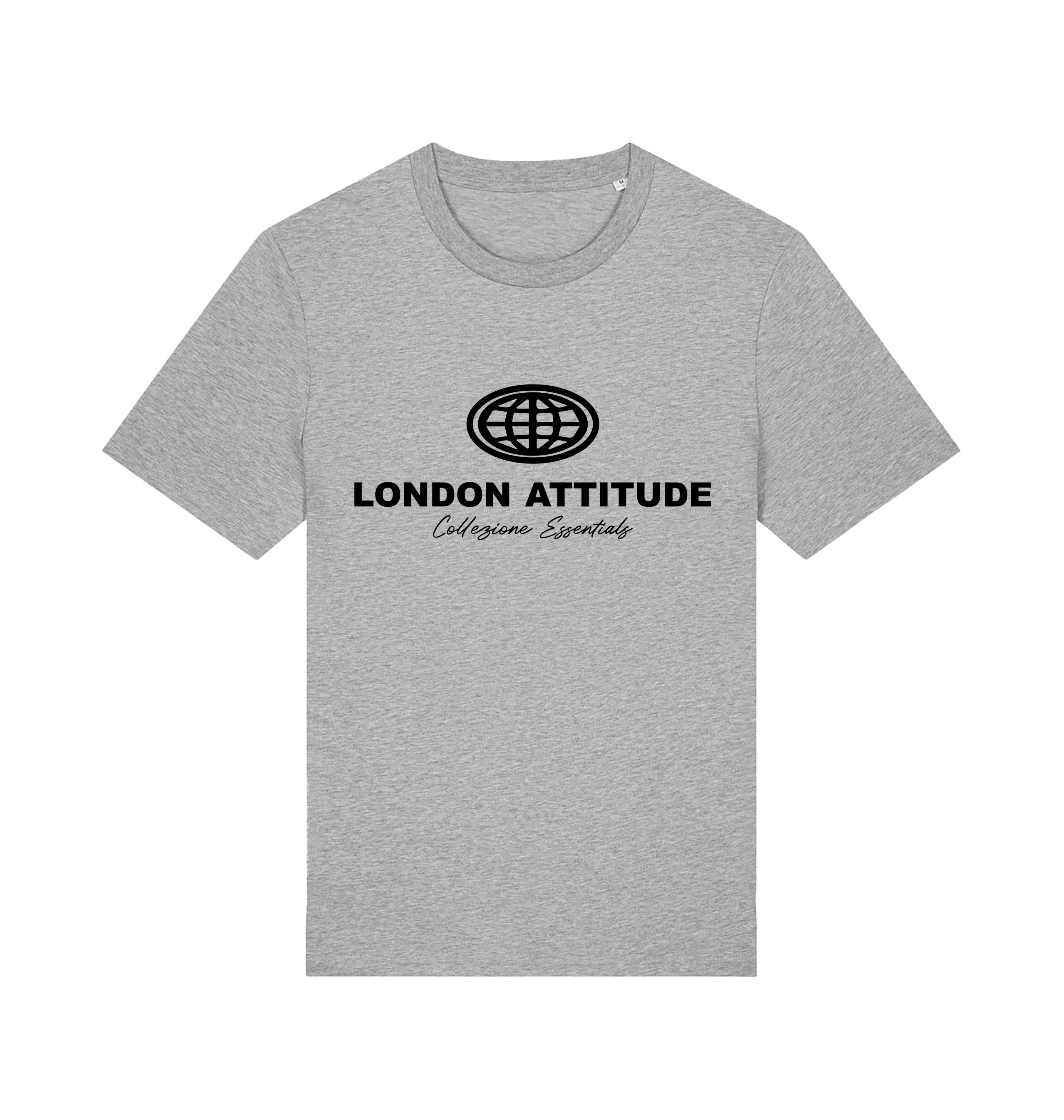 Heather Grey Printed T-shirt Front
