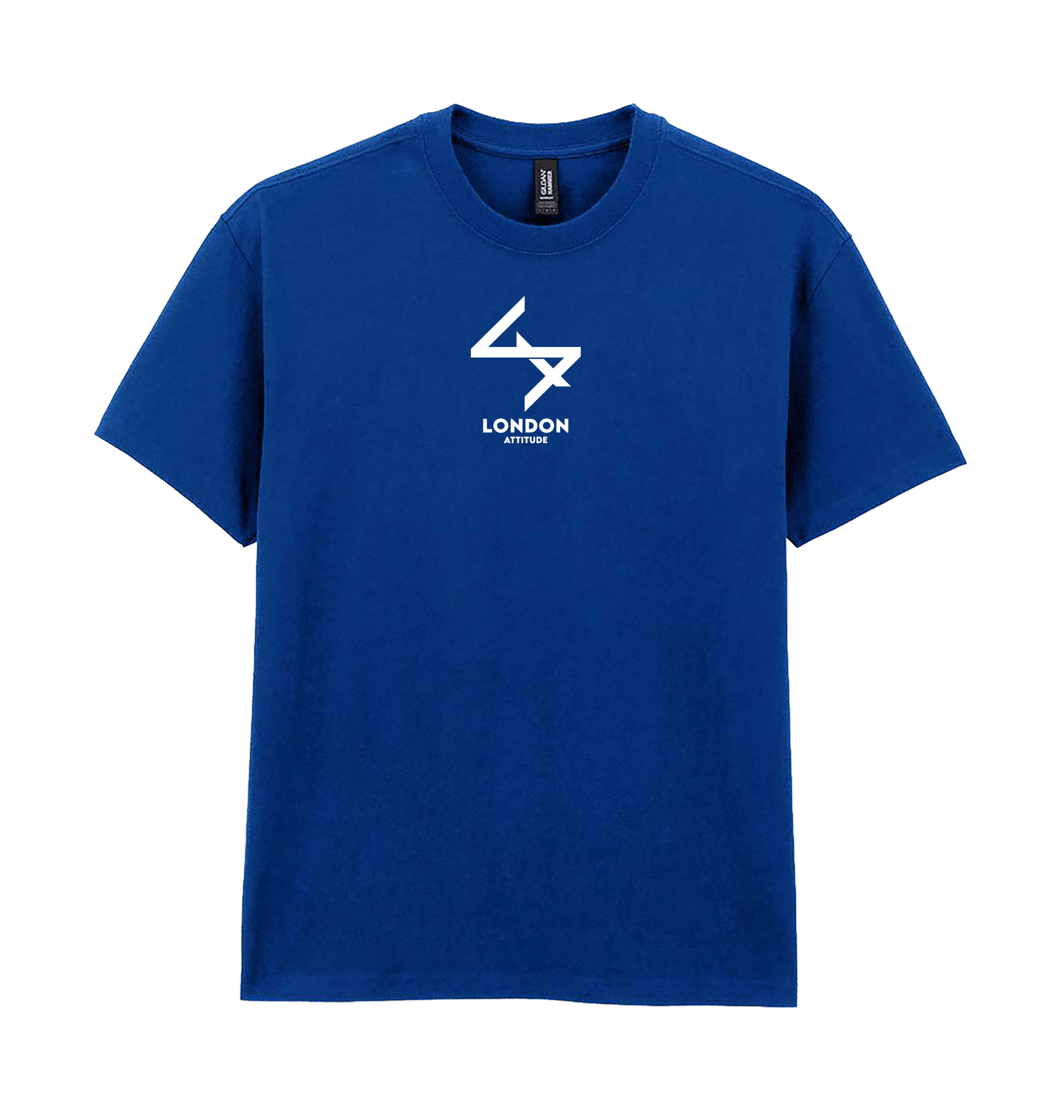 Deep Royal Printed Premium T-Shirt Front