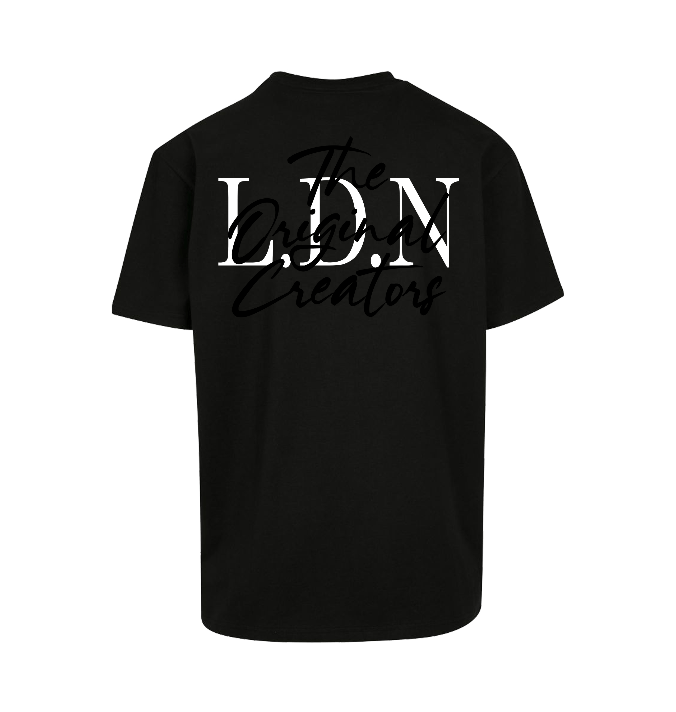 Black Printed T-shirt Back