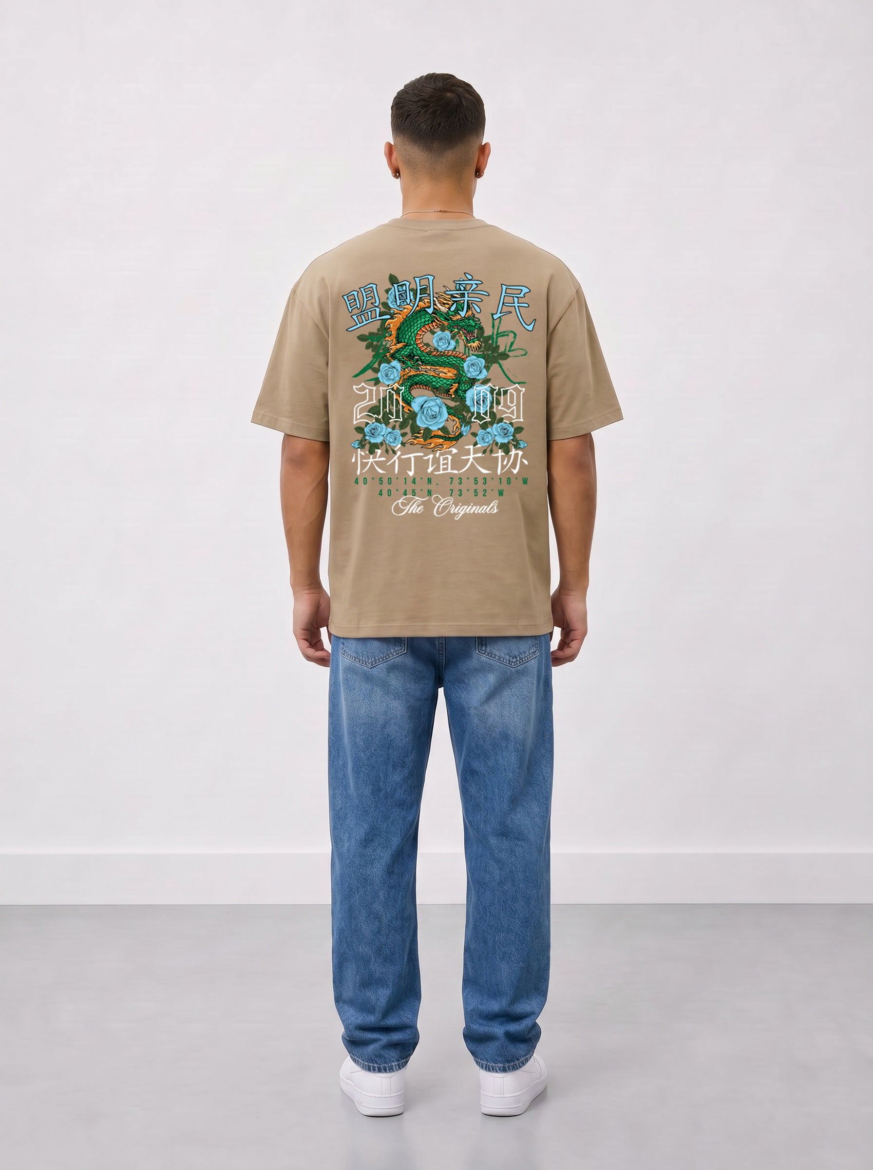 Original Creators Dragon Graphic Heavyweight Oversized T-Shirt