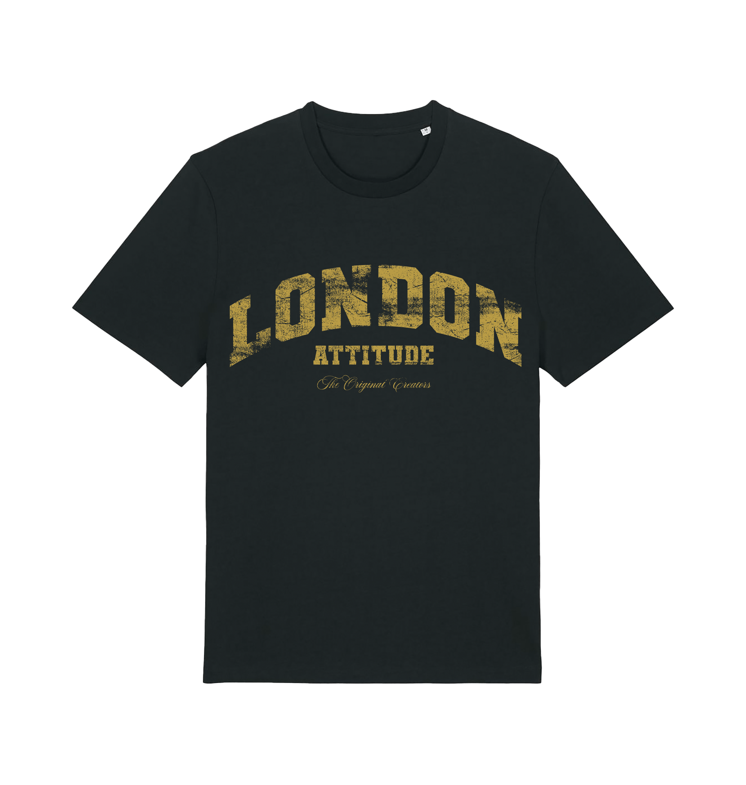Black Printed T-shirt Front