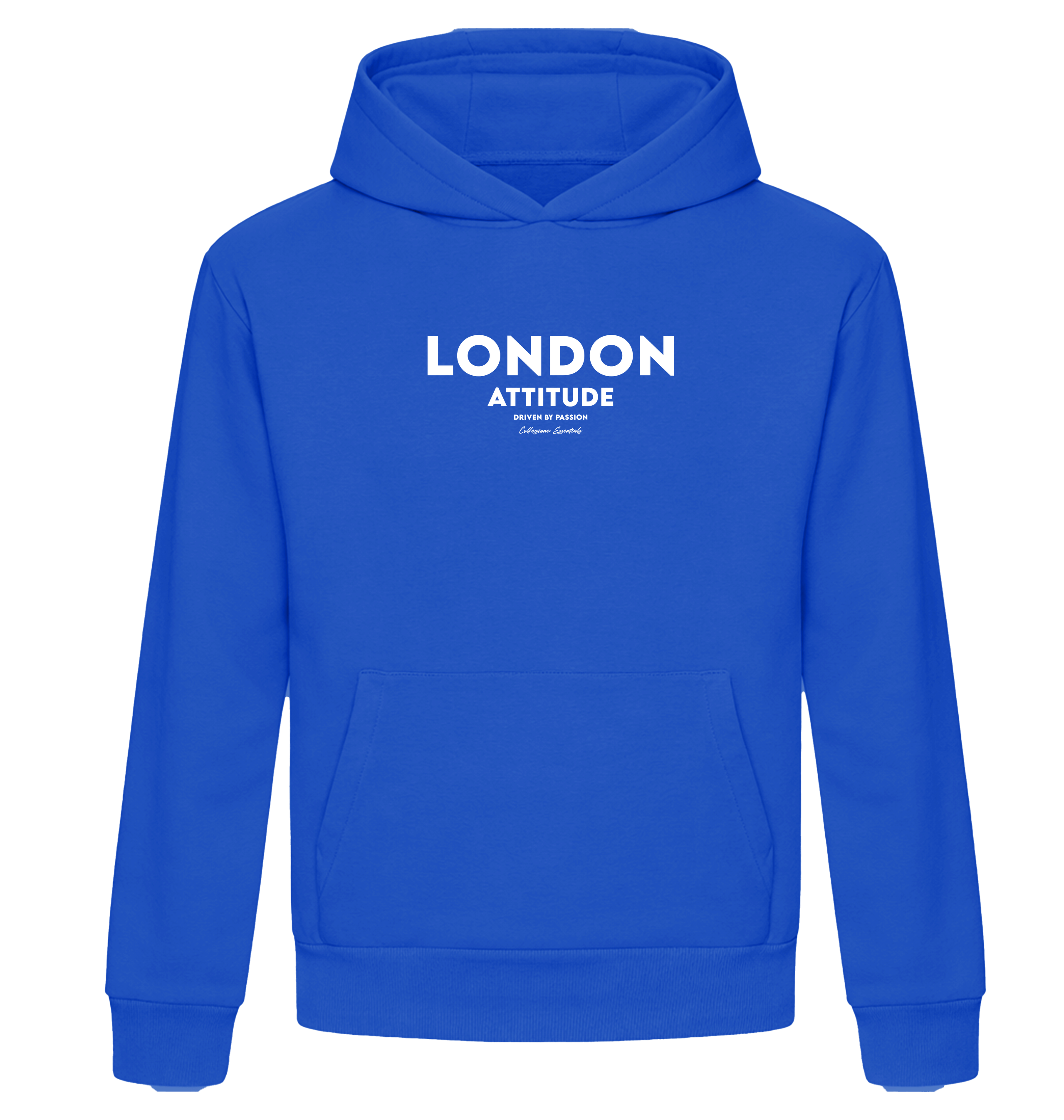 Bright Royal Printed Hoody Front
