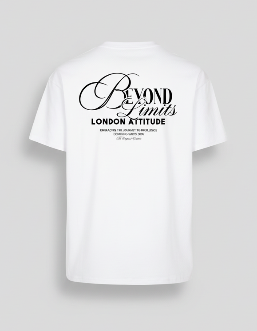 White Printed T-shirt Back