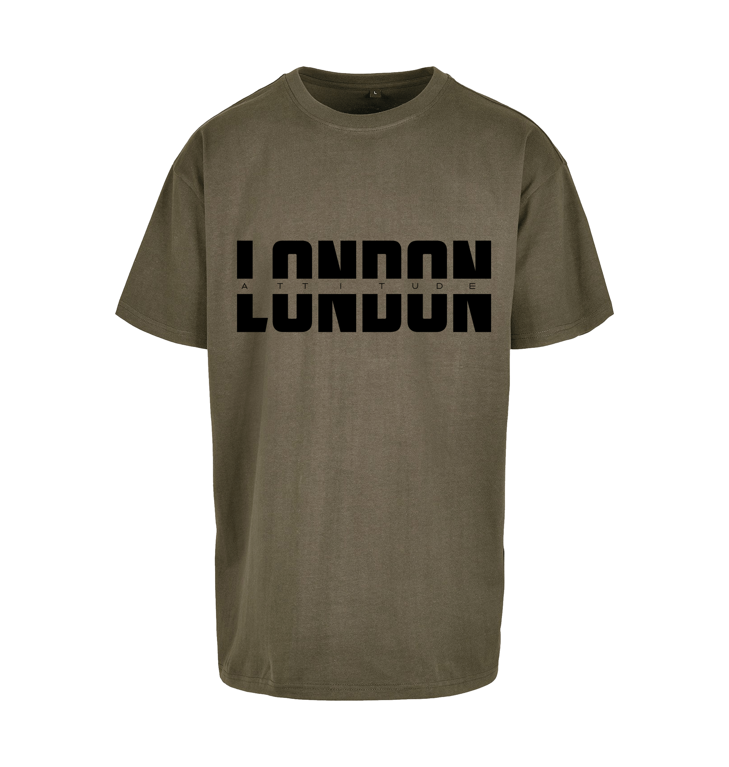 Olive Printed T-shirt Front