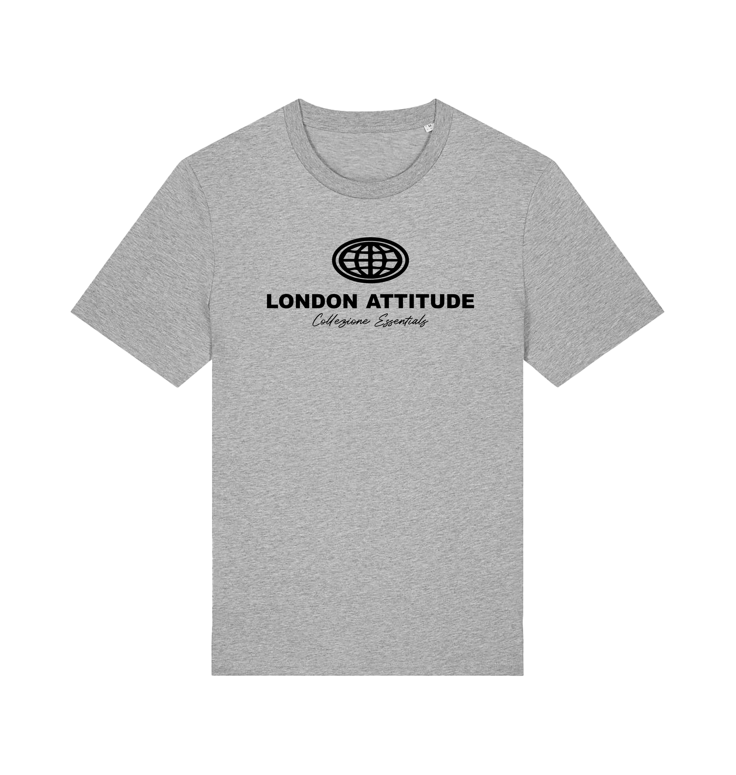 Heather Grey Printed T-shirt Front