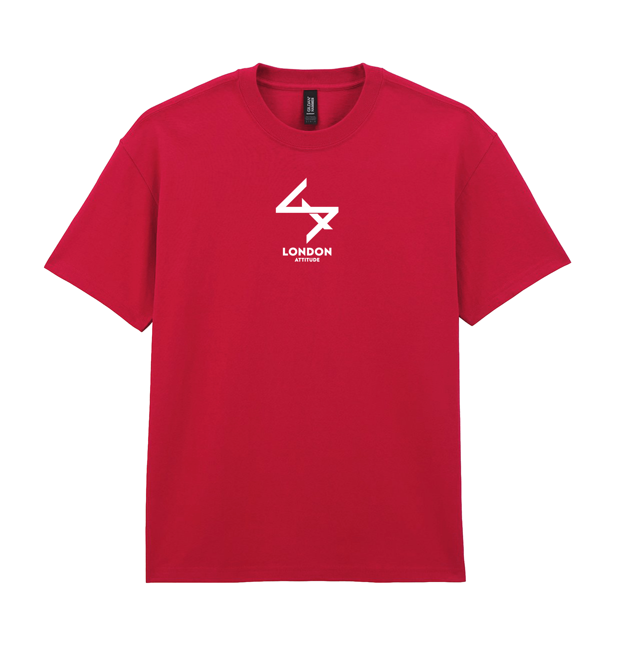 Cherry Red Printed Premium T-Shirt Front